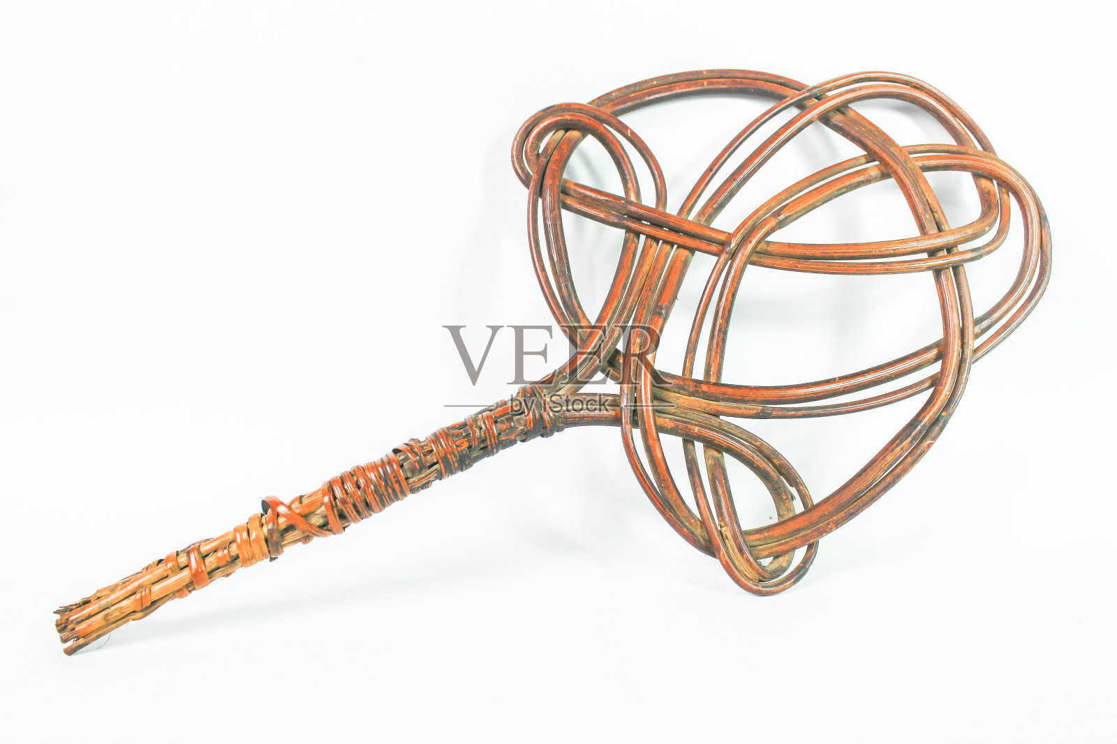 印尼传统的床垫打暖器，由藤条制成照片摄影图片