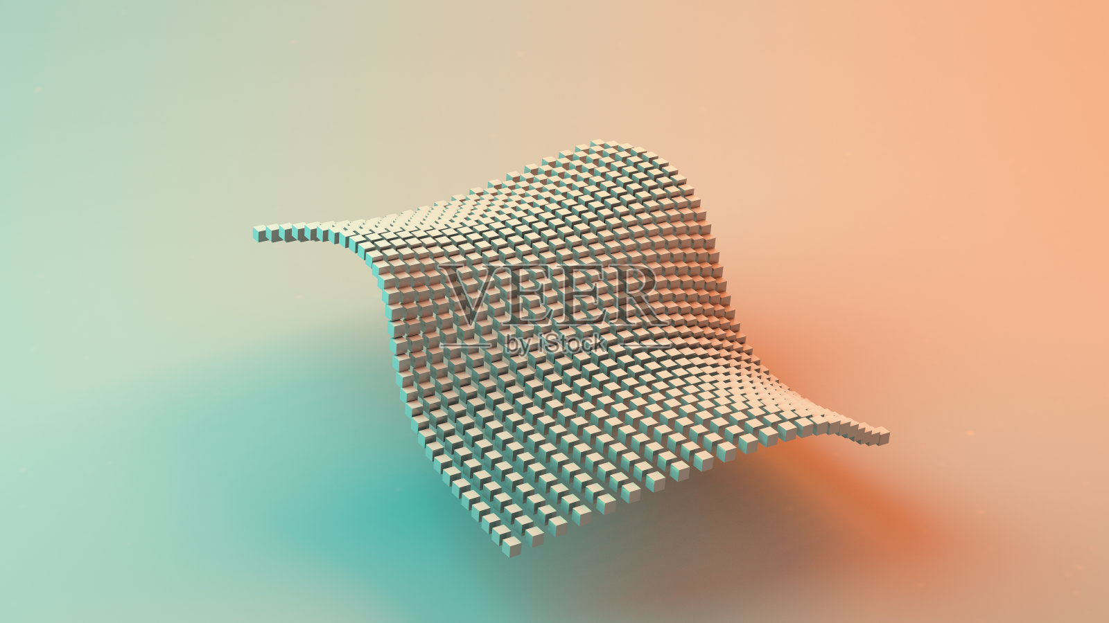 现代抽象背景与立方体形成照片摄影图片