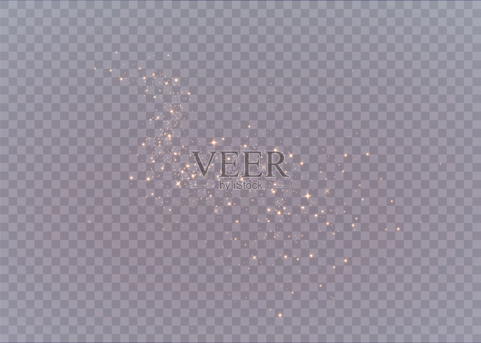 圣诞节的背景。粉尘轻。神奇闪亮的金粉。细小的有光泽的散景尘埃颗粒略微脱落。股票免版税。奇妙的闪光效果。矢量插画家。插画图片素材