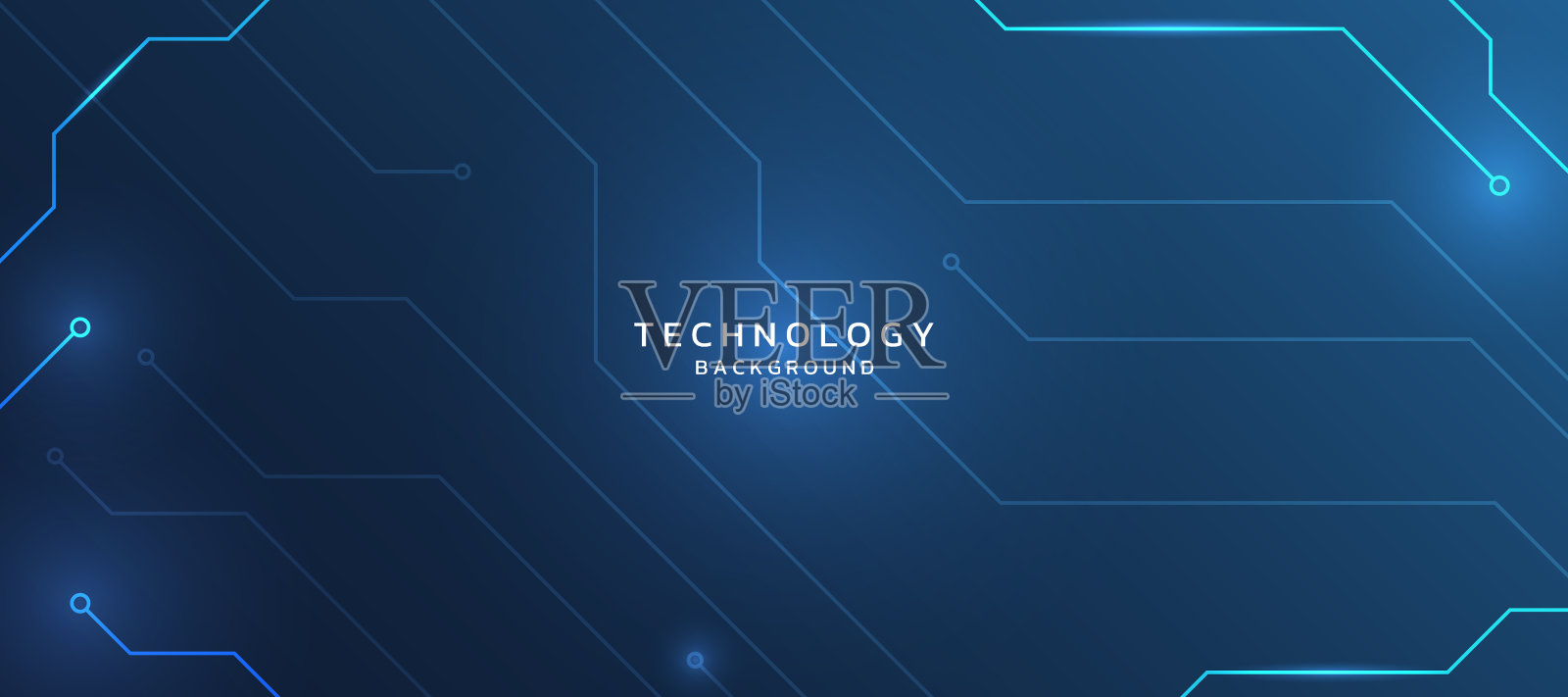 电路板连接技术背景，未来抽象背景概念插画图片素材