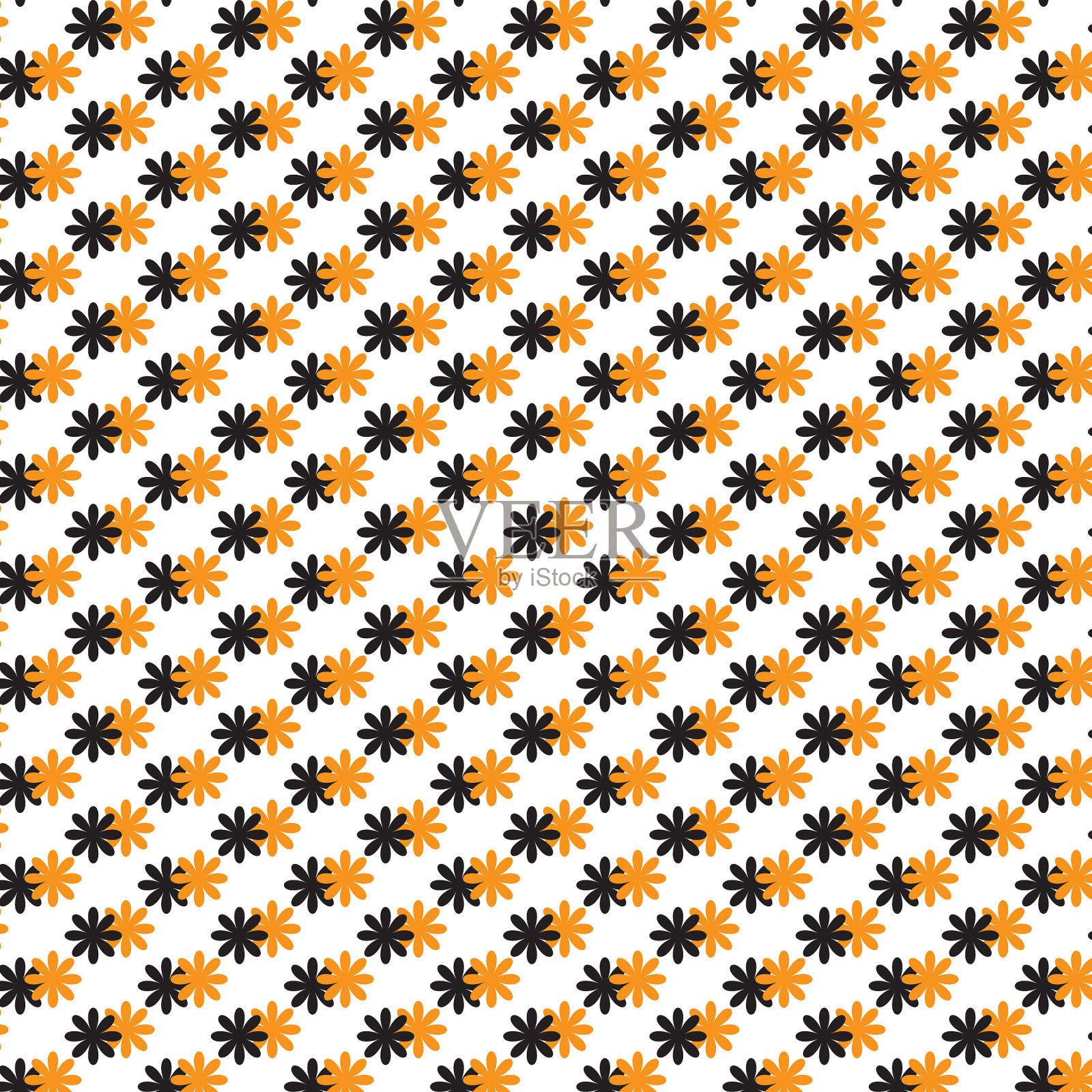 美丽的无缝花纹插画图片素材