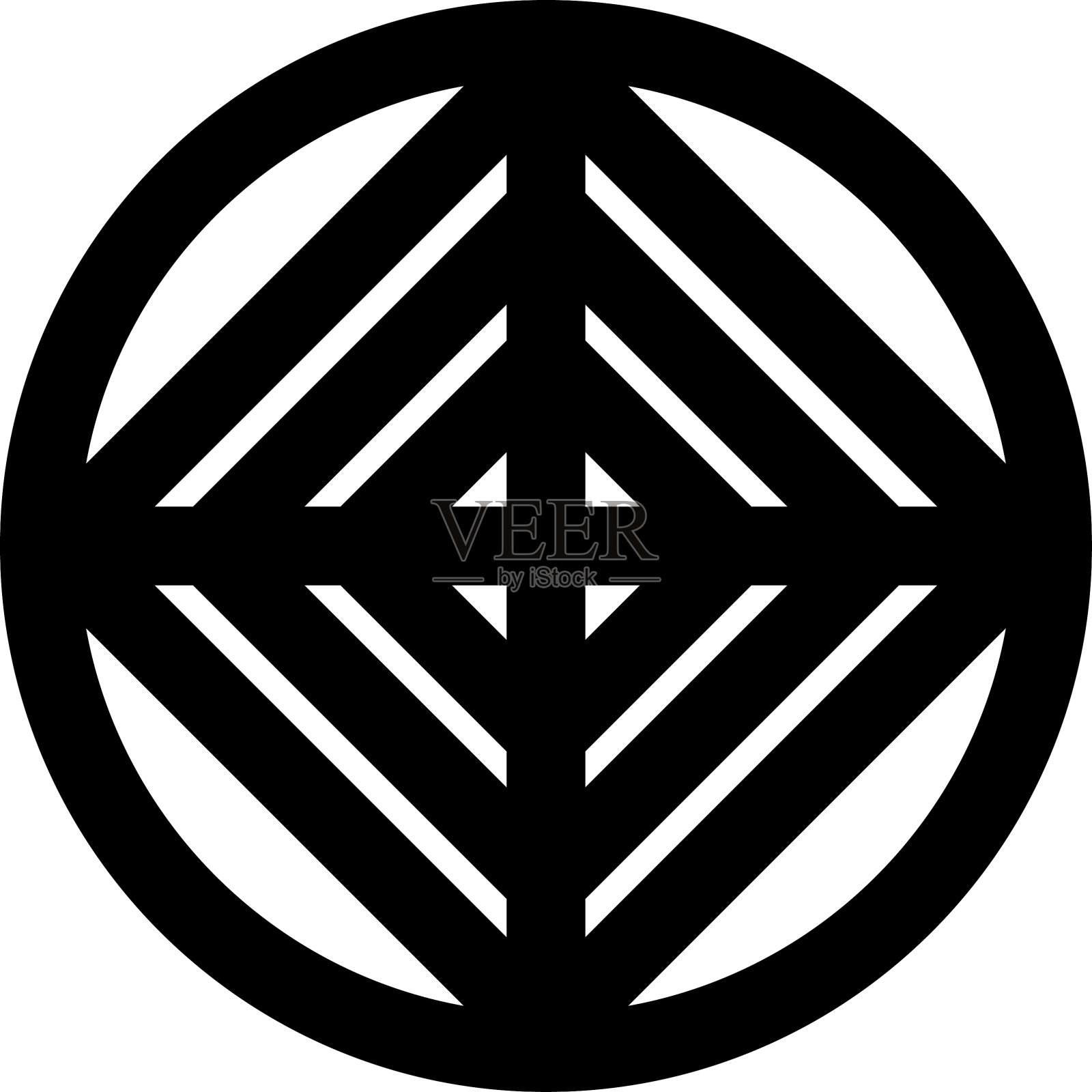 用于激光切割的装饰性圆形杯垫。圆形抽象几何杯垫卡。激光切割设计。矢量图插画图片素材