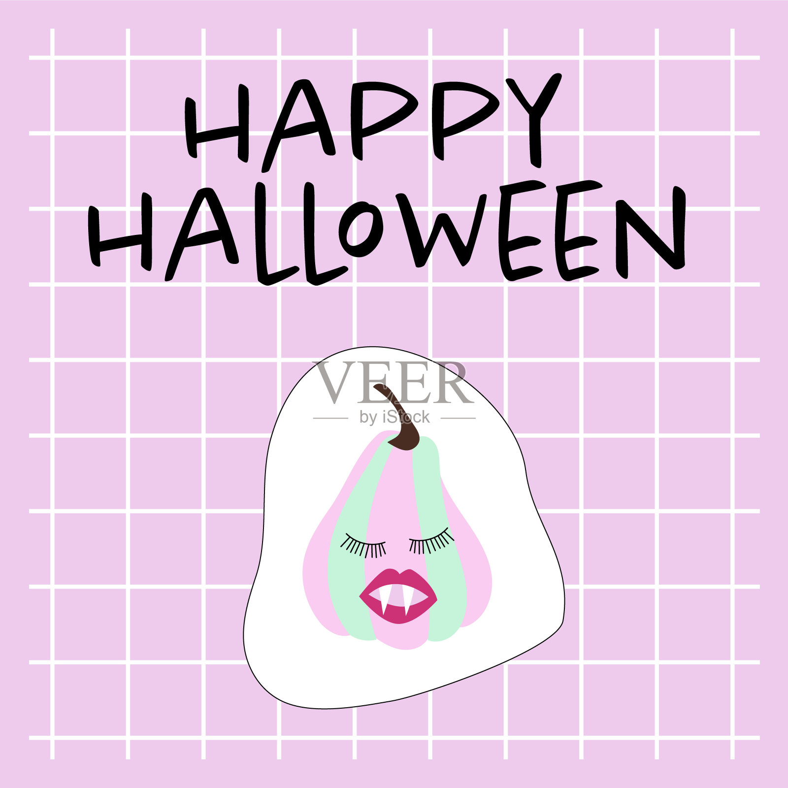 万圣节快乐卡片插画图片素材