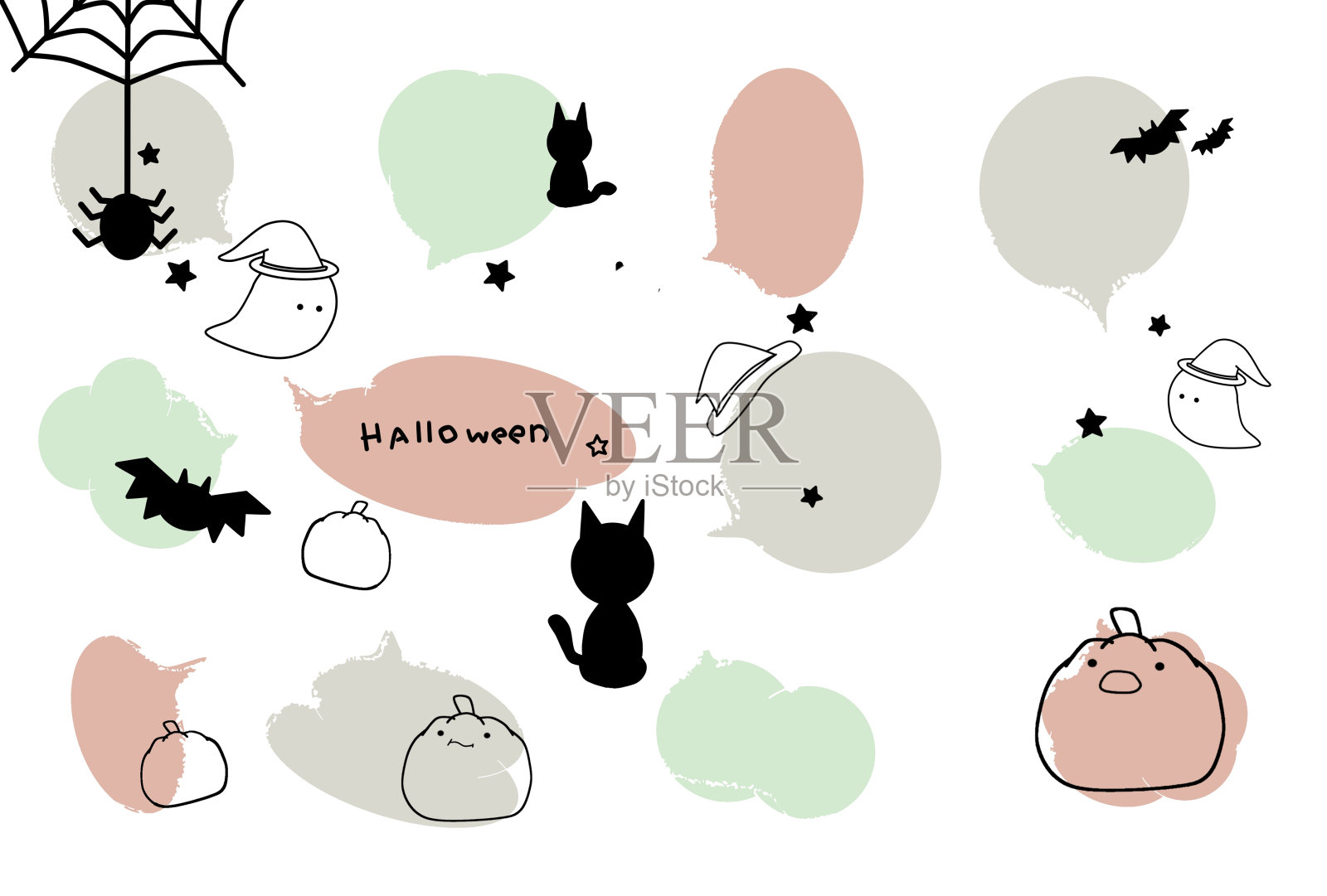 万圣节插画图片素材