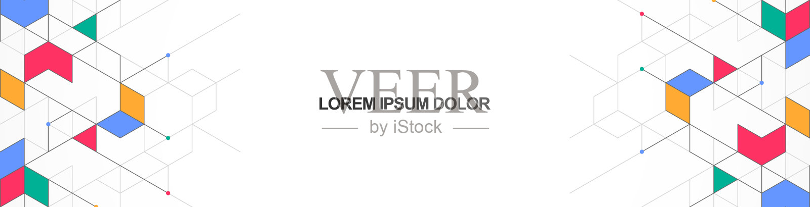 以抽象几何为背景的现代设计创意。极简的矢量纹理与多边形图案的横幅设计或标题插画图片素材