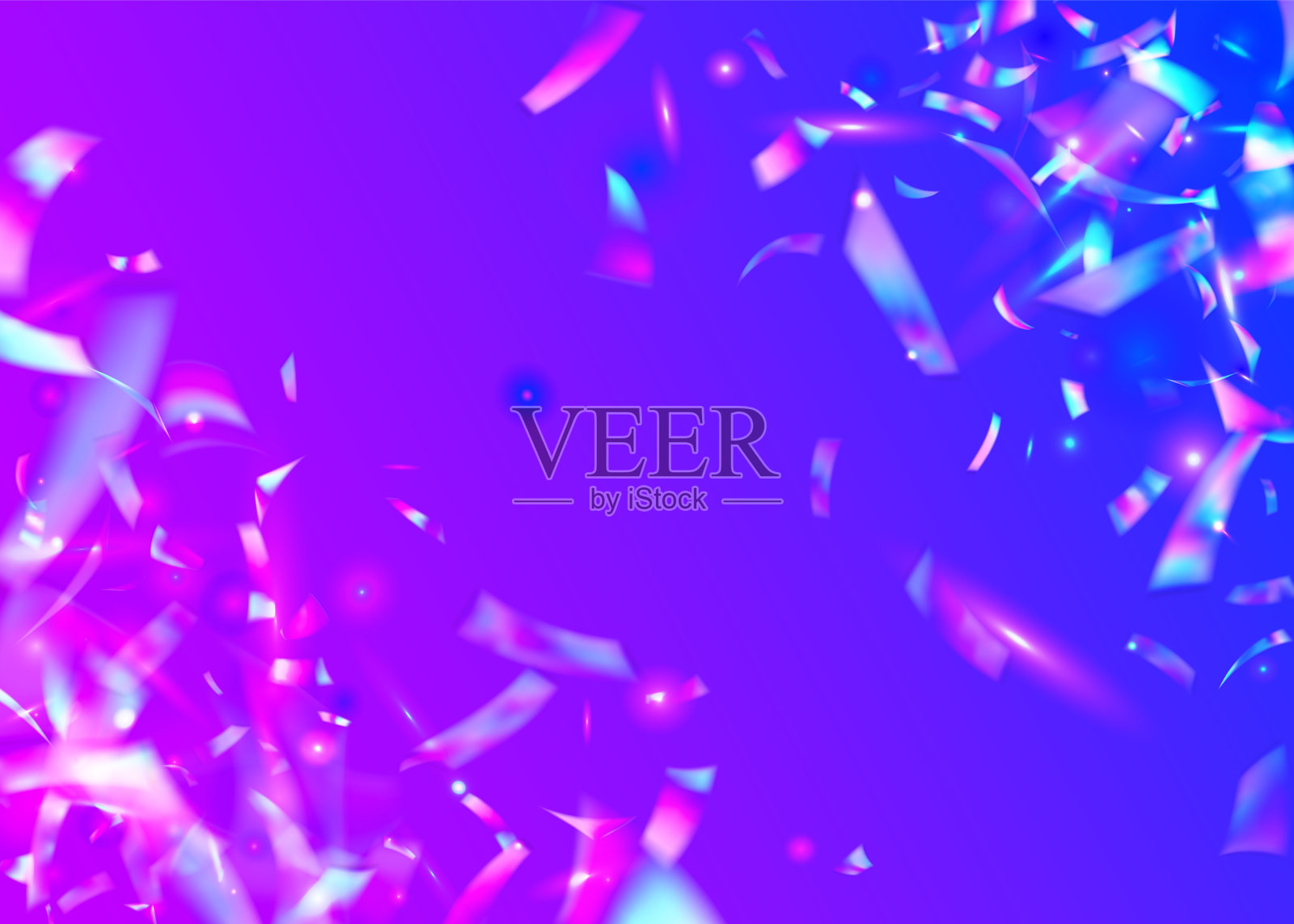 生日闪光。散景金属箔。金属抽象装饰。紫色闪闪发光。幻想箔。迪斯科棱镜。魅力的艺术。克丽丝特尔纹理。粉红生日亮片插画图片素材