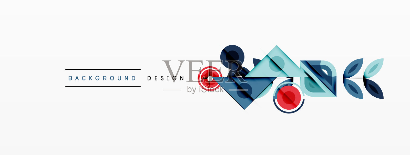 彩色三角形和圆形背景插画图片素材