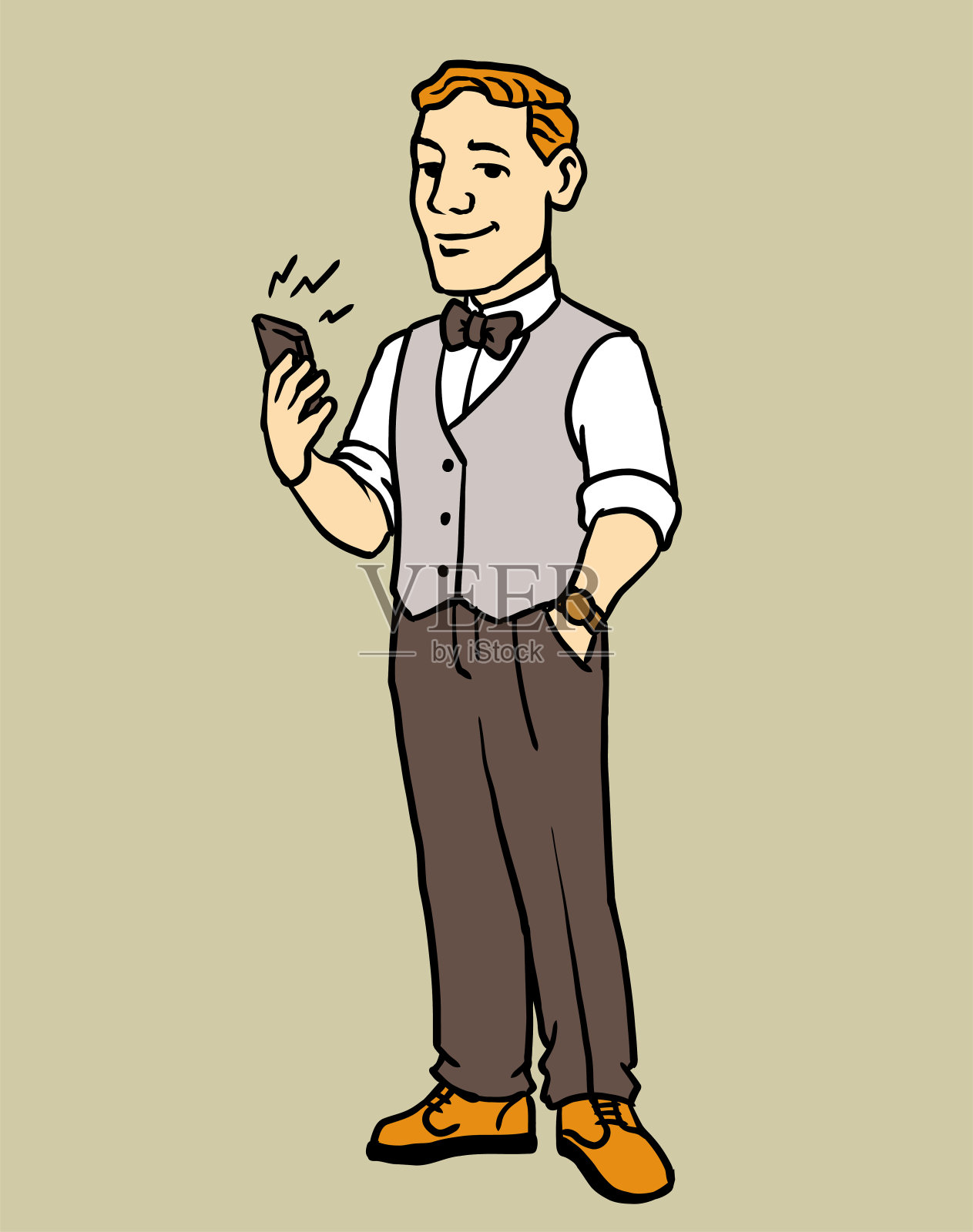 时尚帅哥插画图片素材