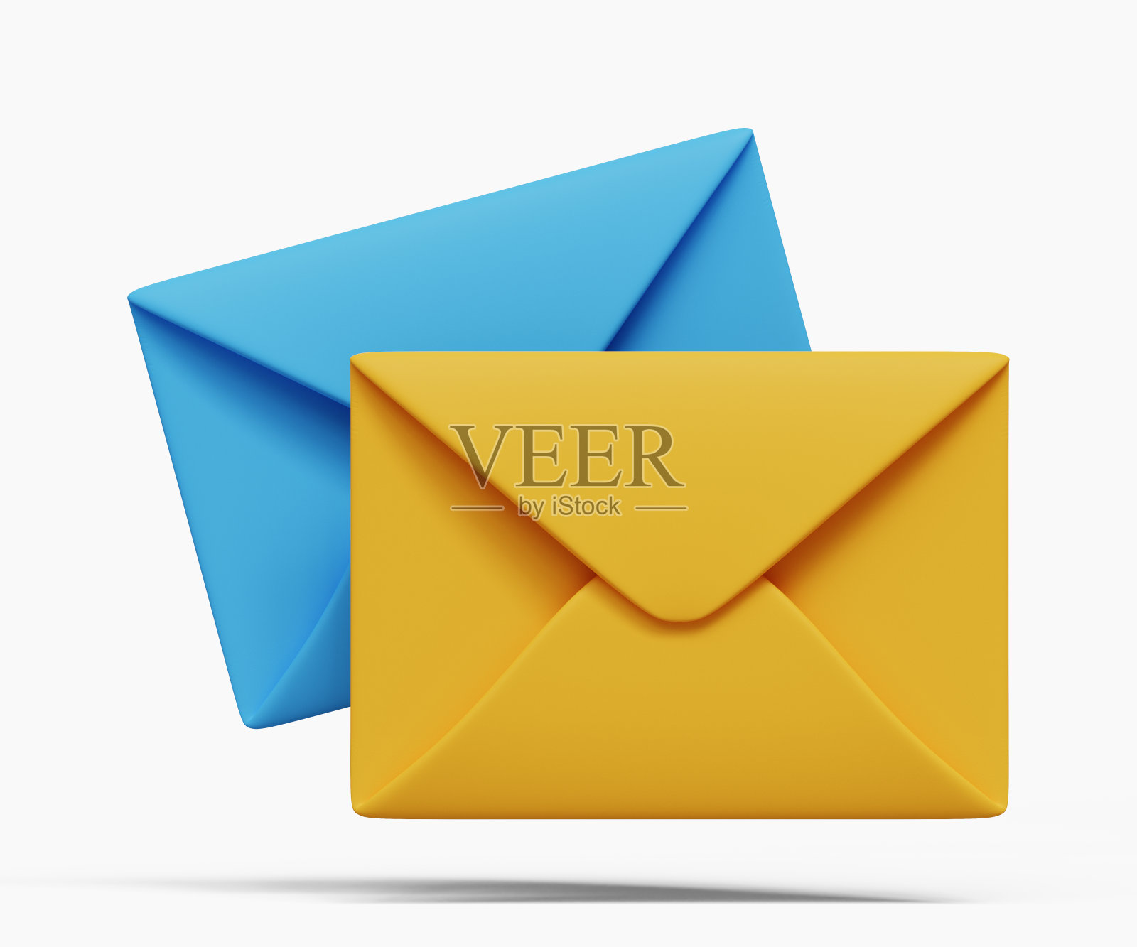 3D消息图标。在线交流概念。社交媒体聊天。三维演示照片摄影图片