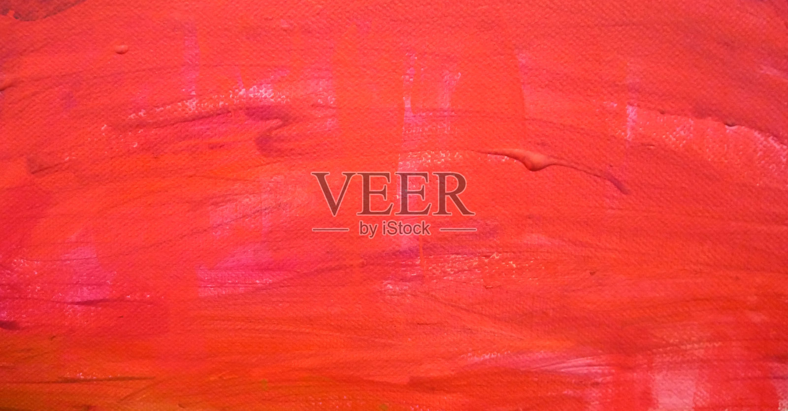 抽象艺术颜料纹理红色丙烯油画画布背景。照片摄影图片