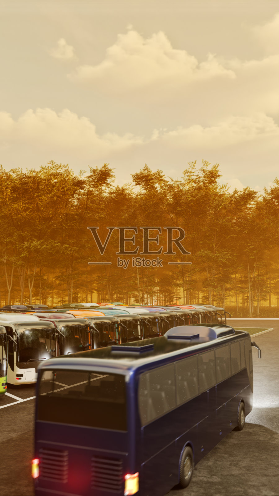 巴士站-巴士停车场-巴士站照片摄影图片