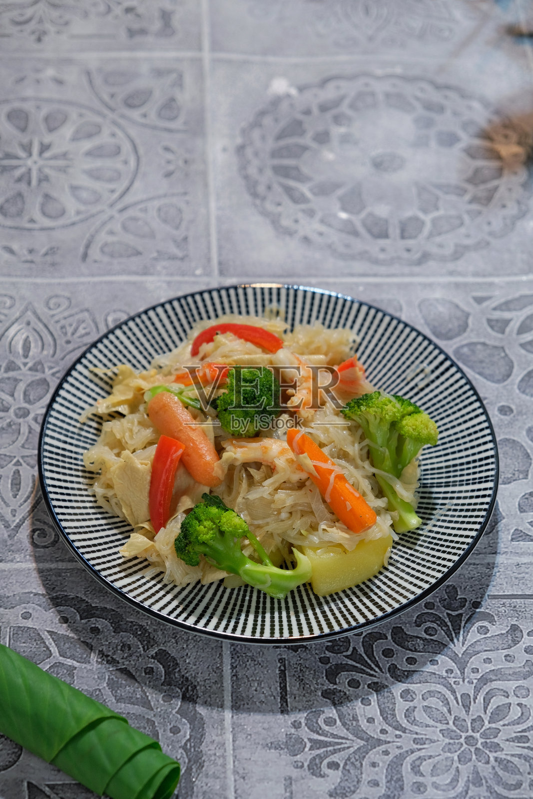 用花椰菜炸玻璃纸照片摄影图片