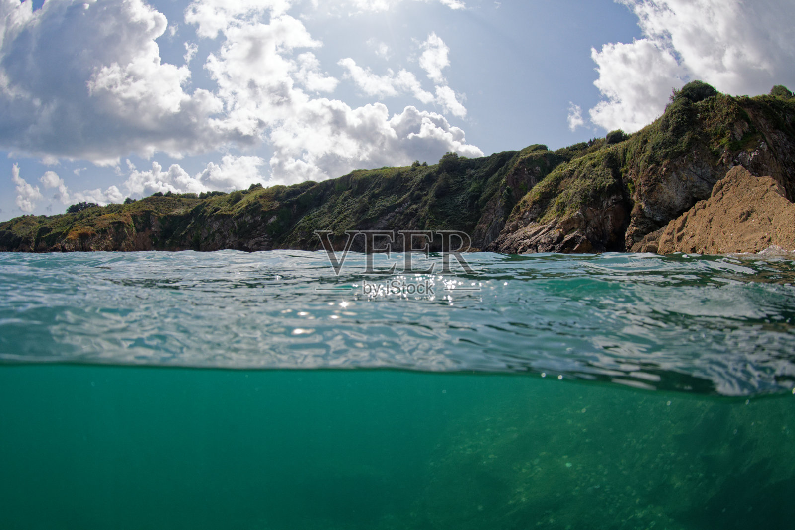 Plouha海滩的水景照片摄影图片