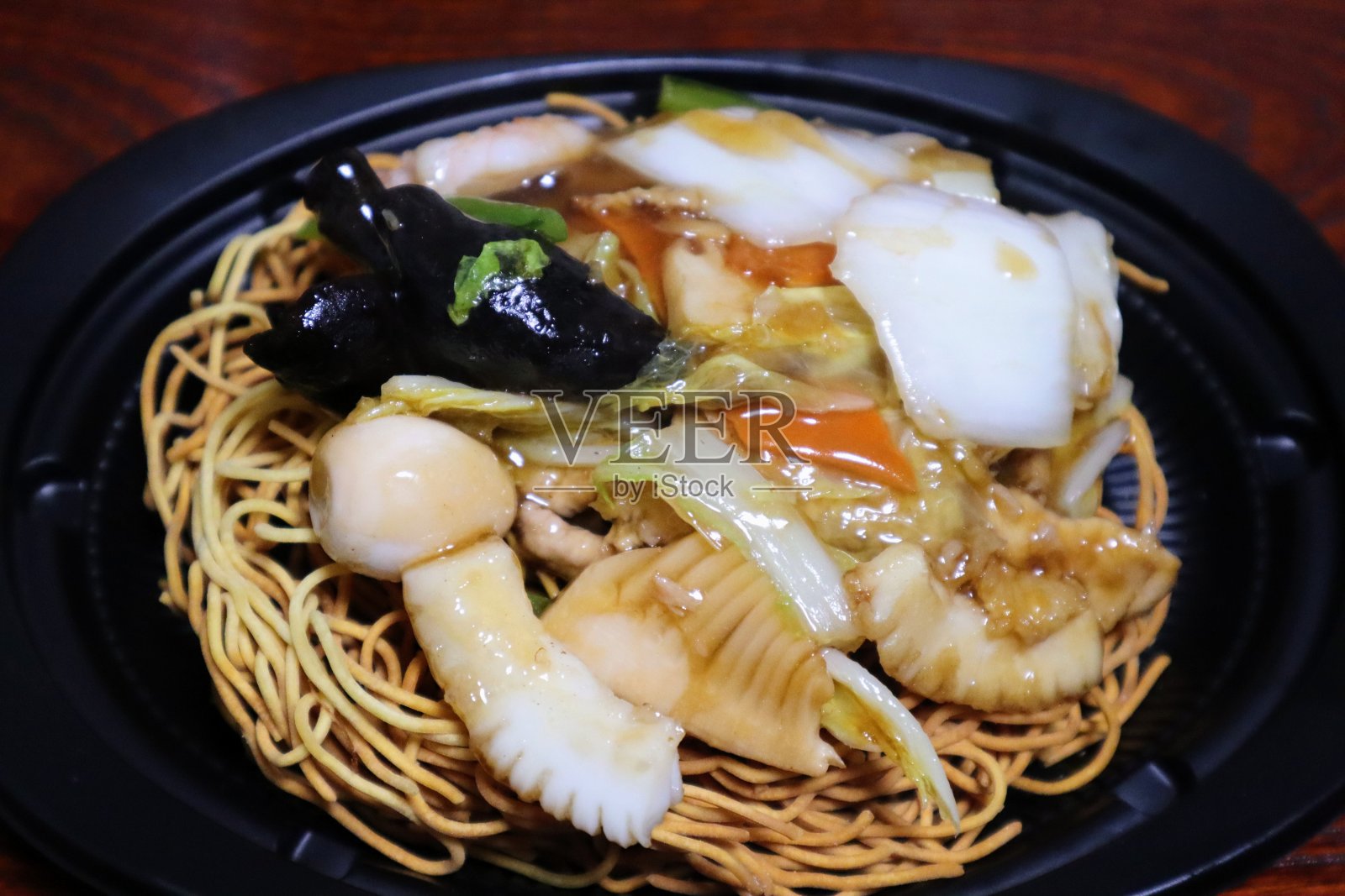 淀粉酱炒面照片摄影图片