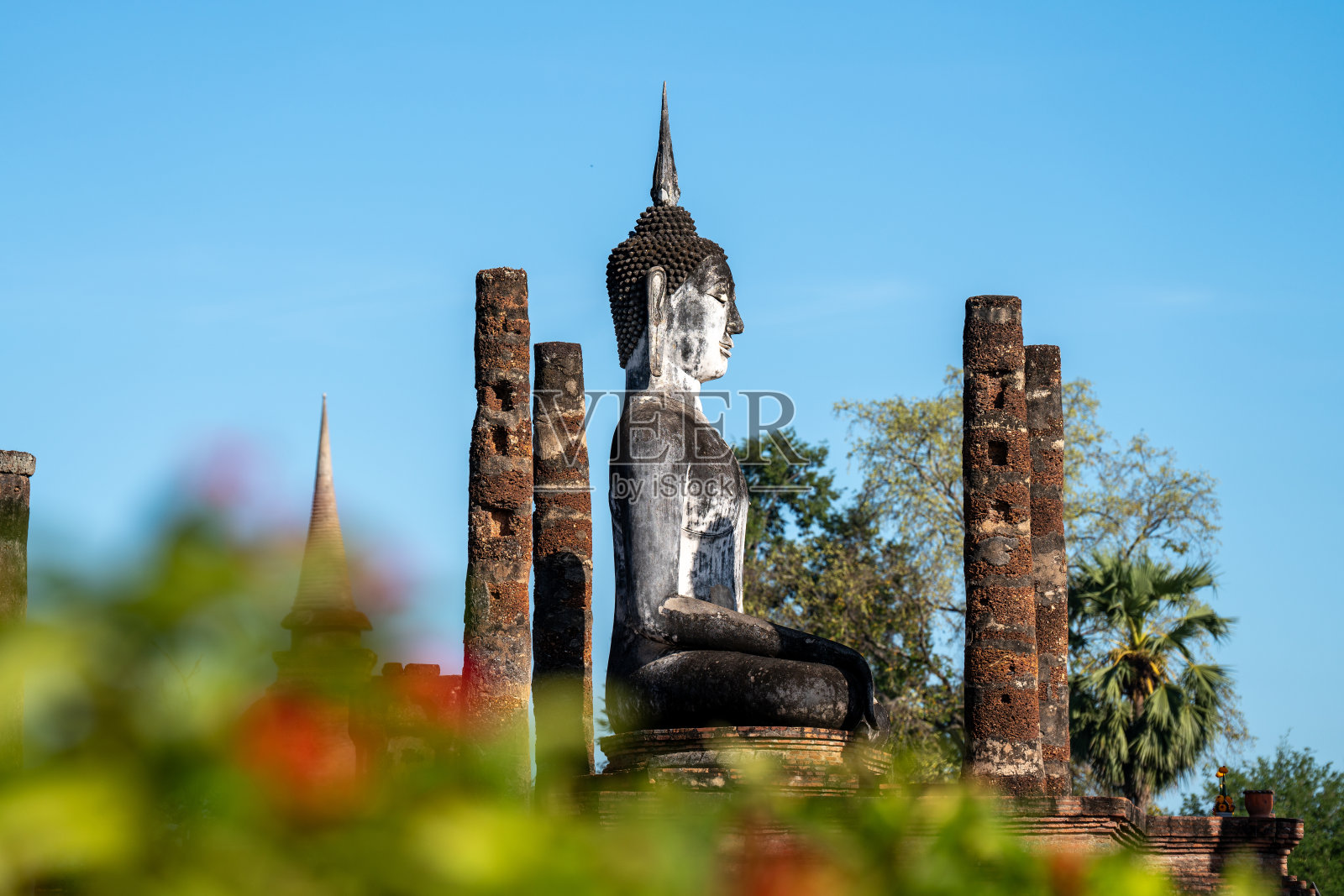 素可泰王国，泰国素可泰照片摄影图片