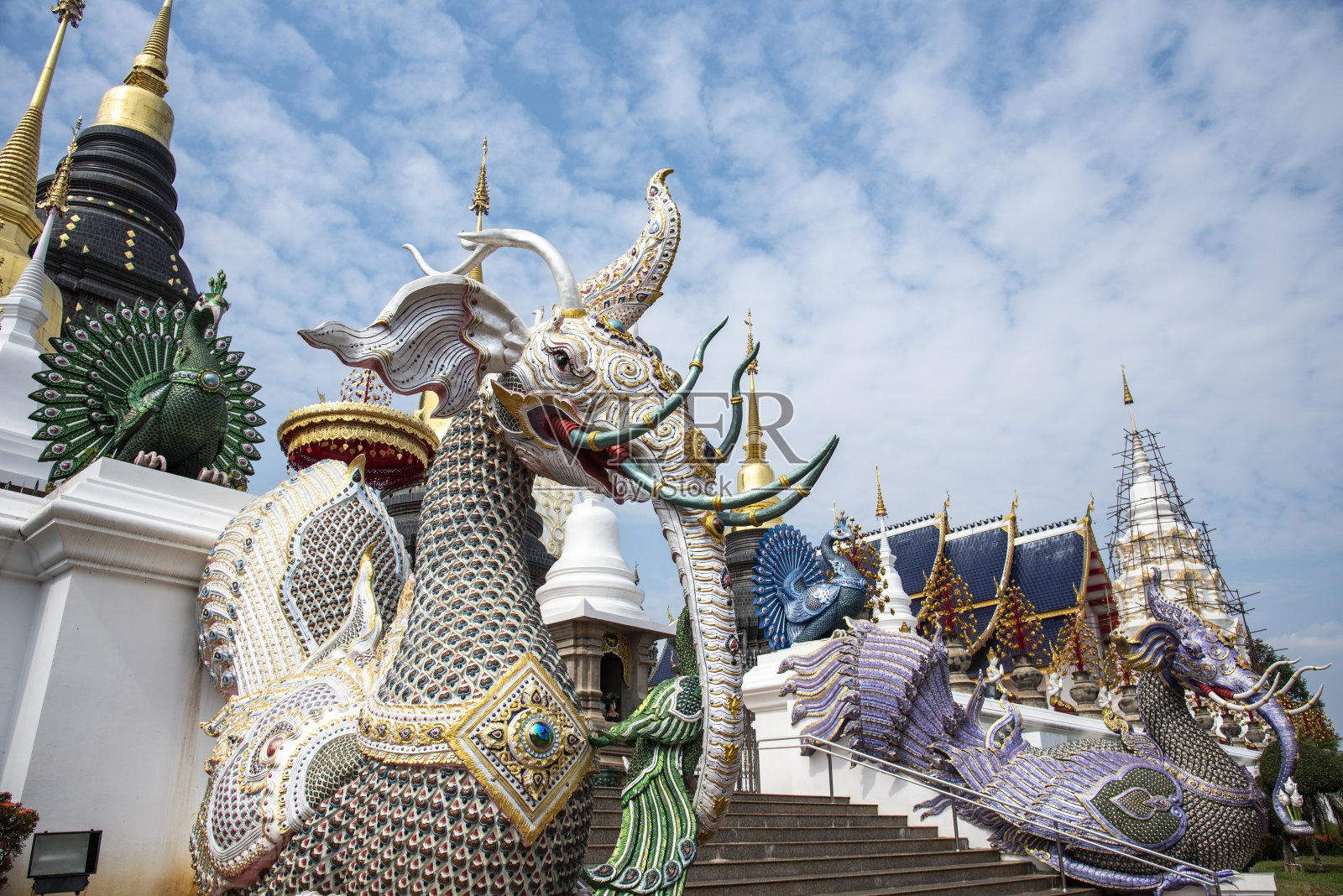 wden Salee Sri Muang Gan或Ban Den寺照片摄影图片