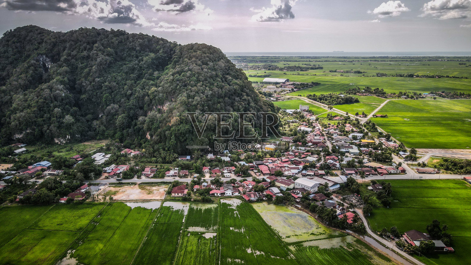 马来西亚西半岛的鸟瞰图照片摄影图片