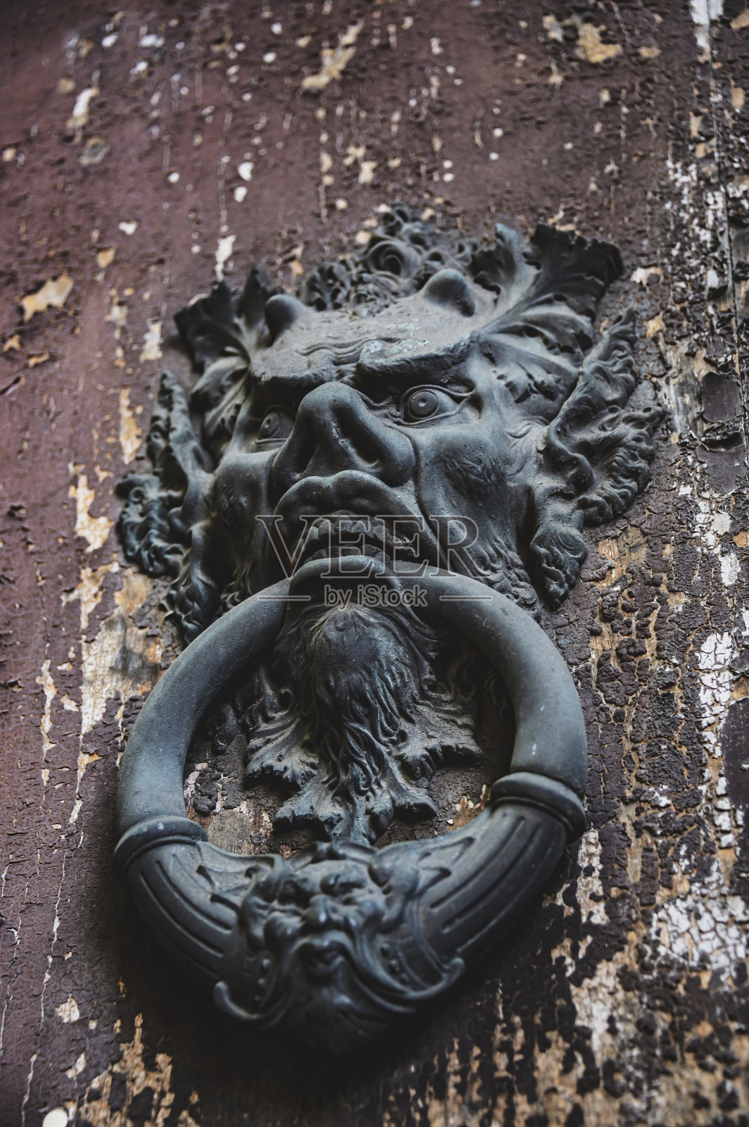 罗马门把手-艺术的细节照片摄影图片