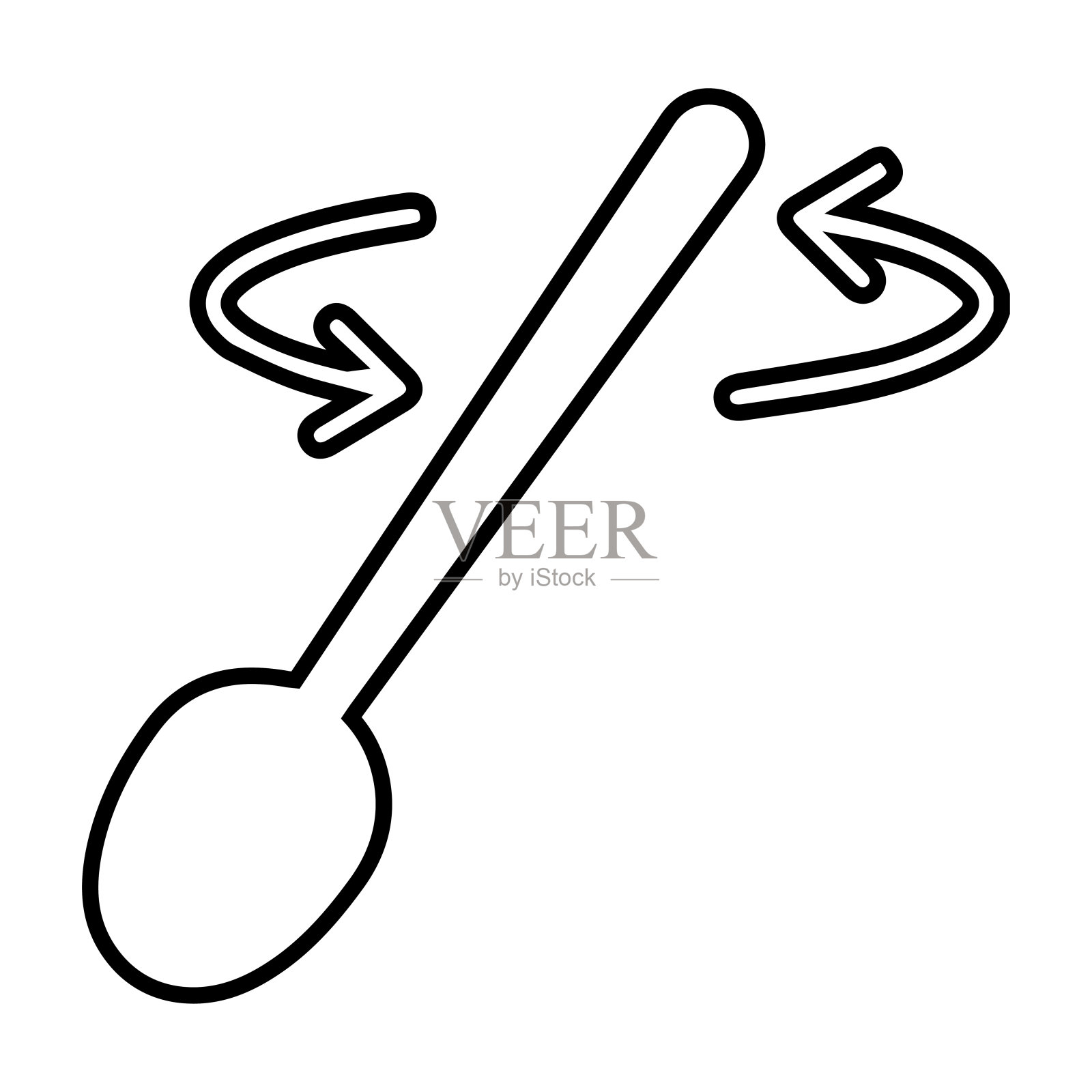 搅拌，勺子，烹饪图标插画图片素材