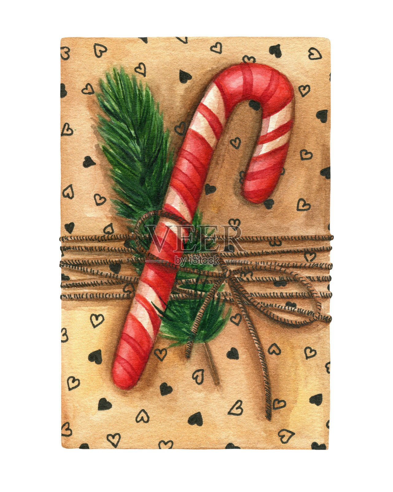 圣诞礼物插画图片素材