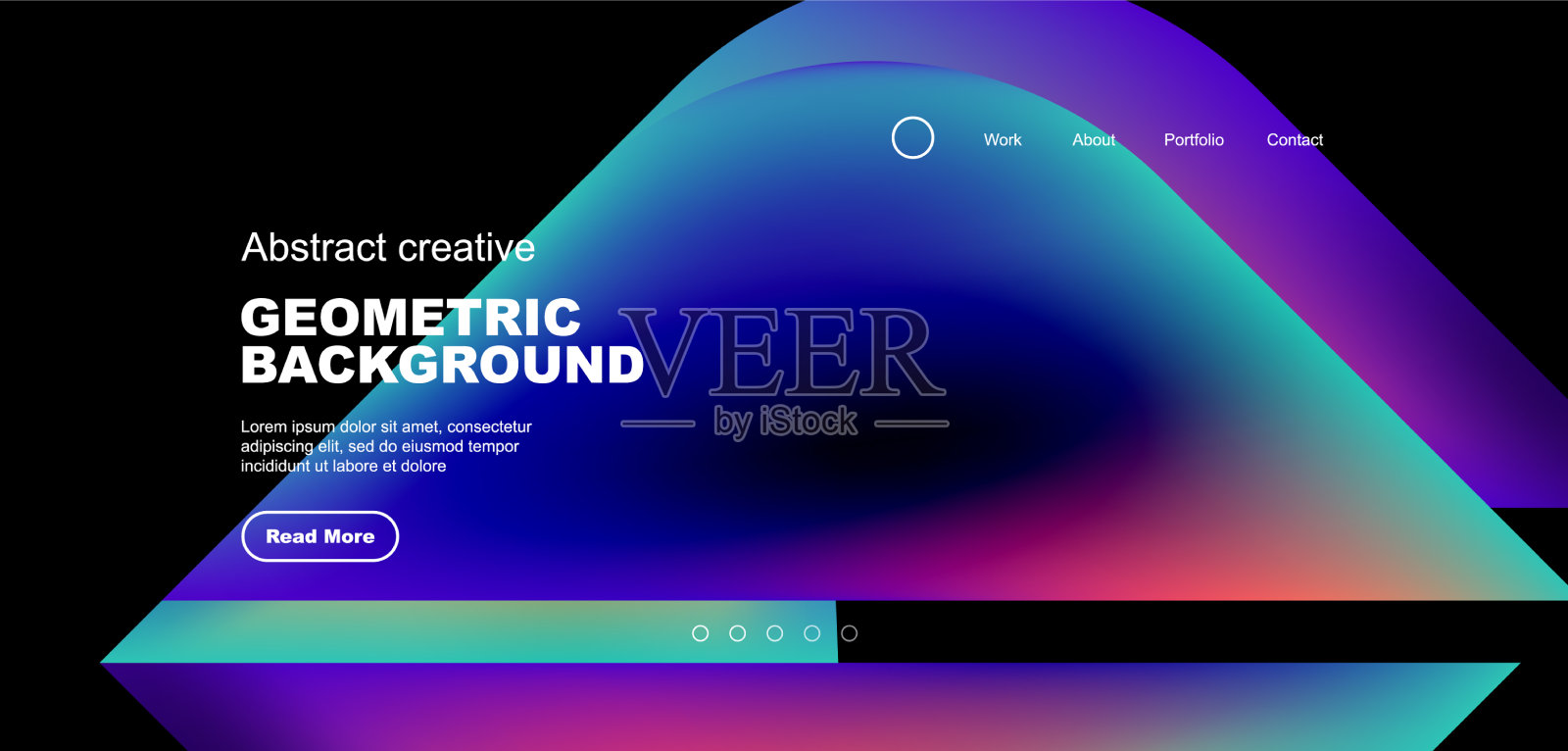 几何着陆页背景流体颜色插画图片素材