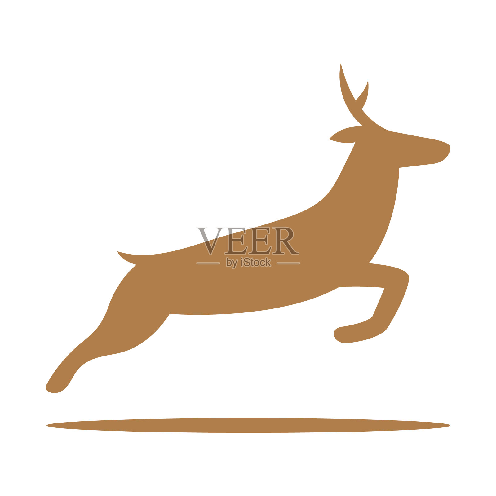 鹿10插画图片素材