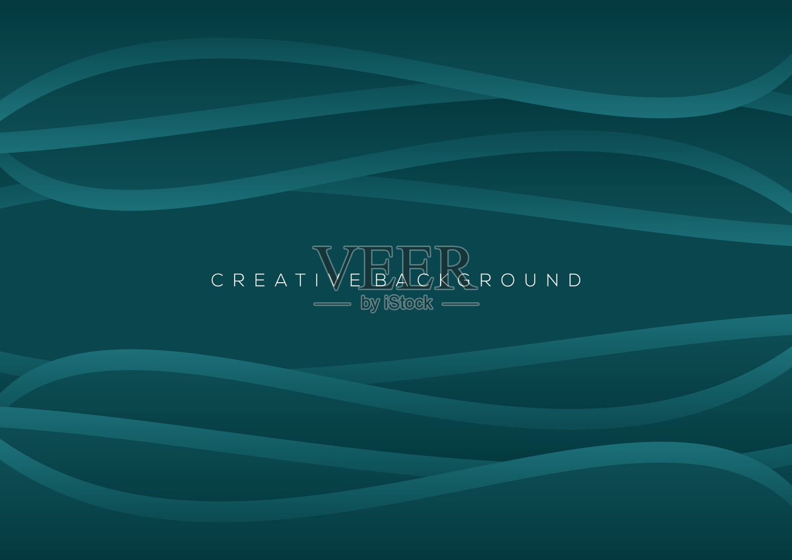 绿蓝色波浪背景设计渐变色插画图片素材