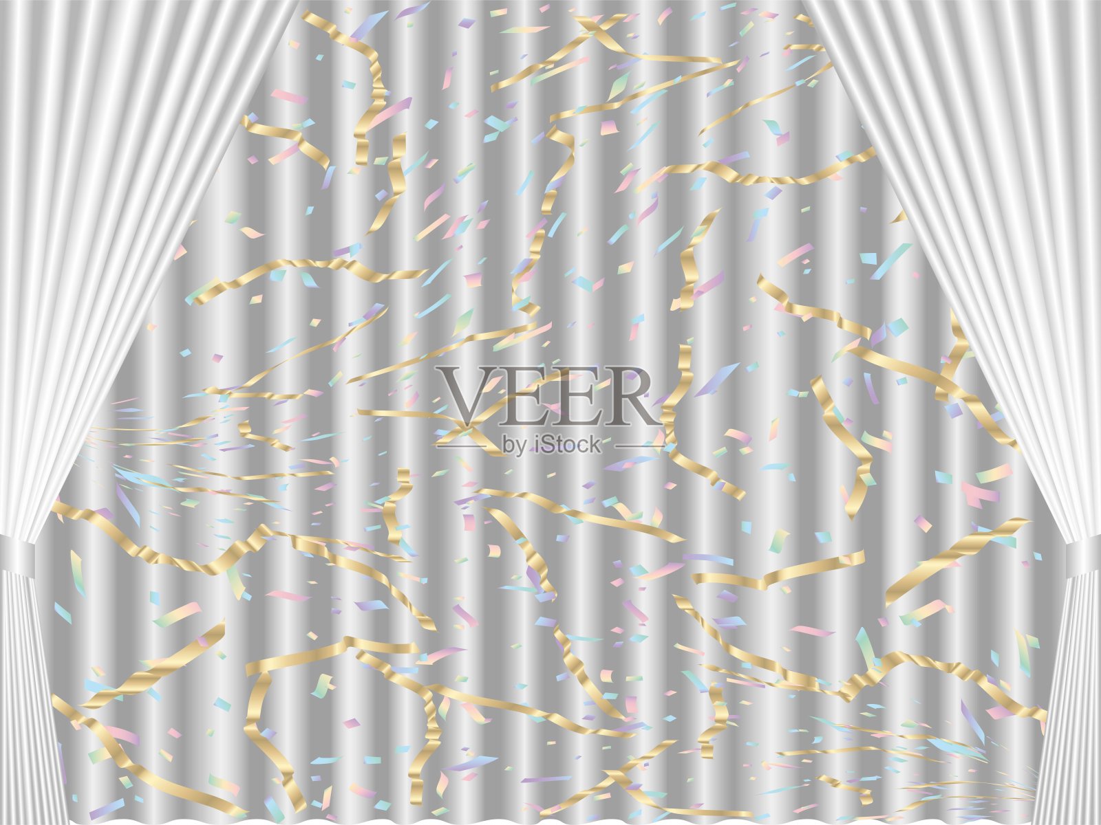 窗帘胶带Fubuki 7双波2插画图片素材