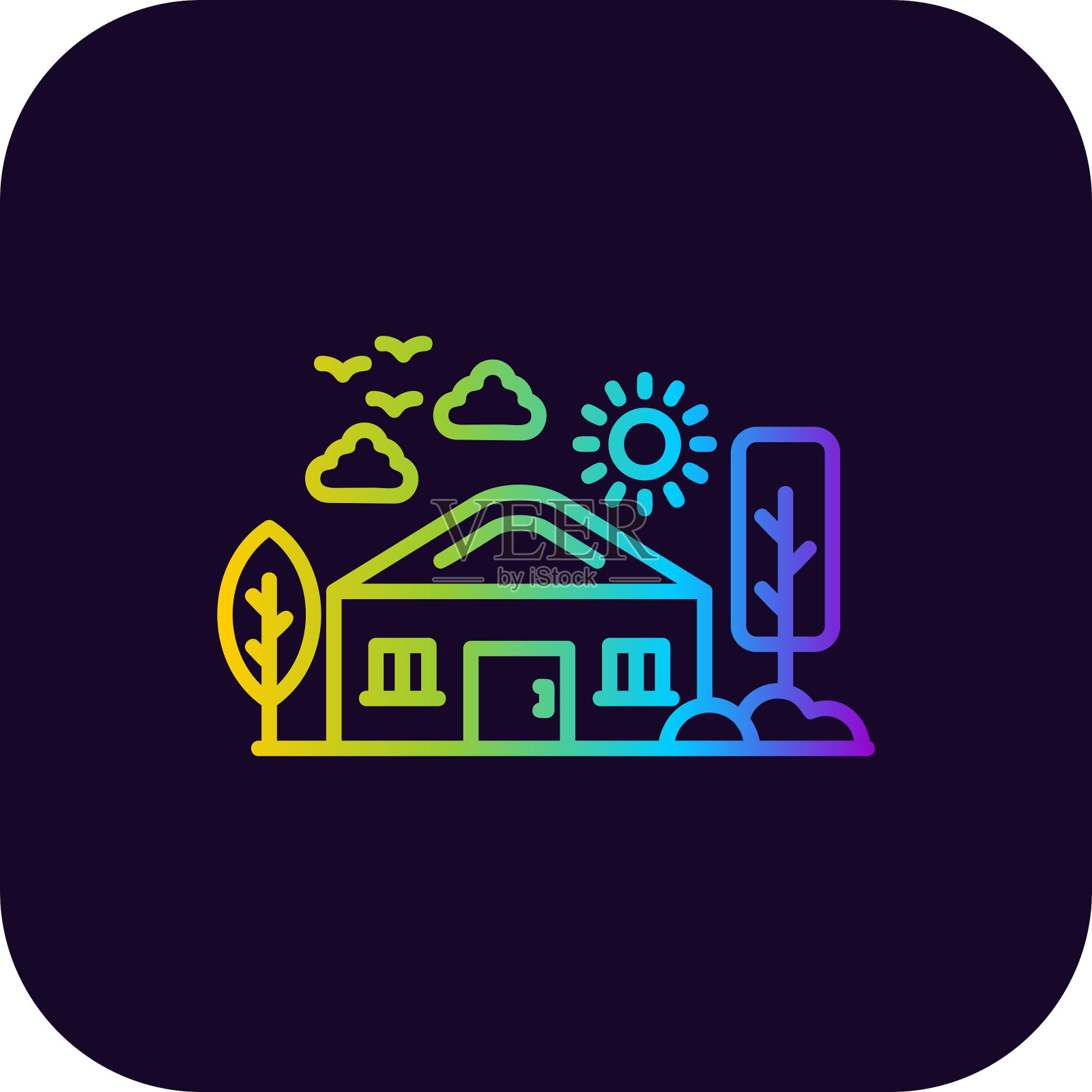 房子图标插画图片素材