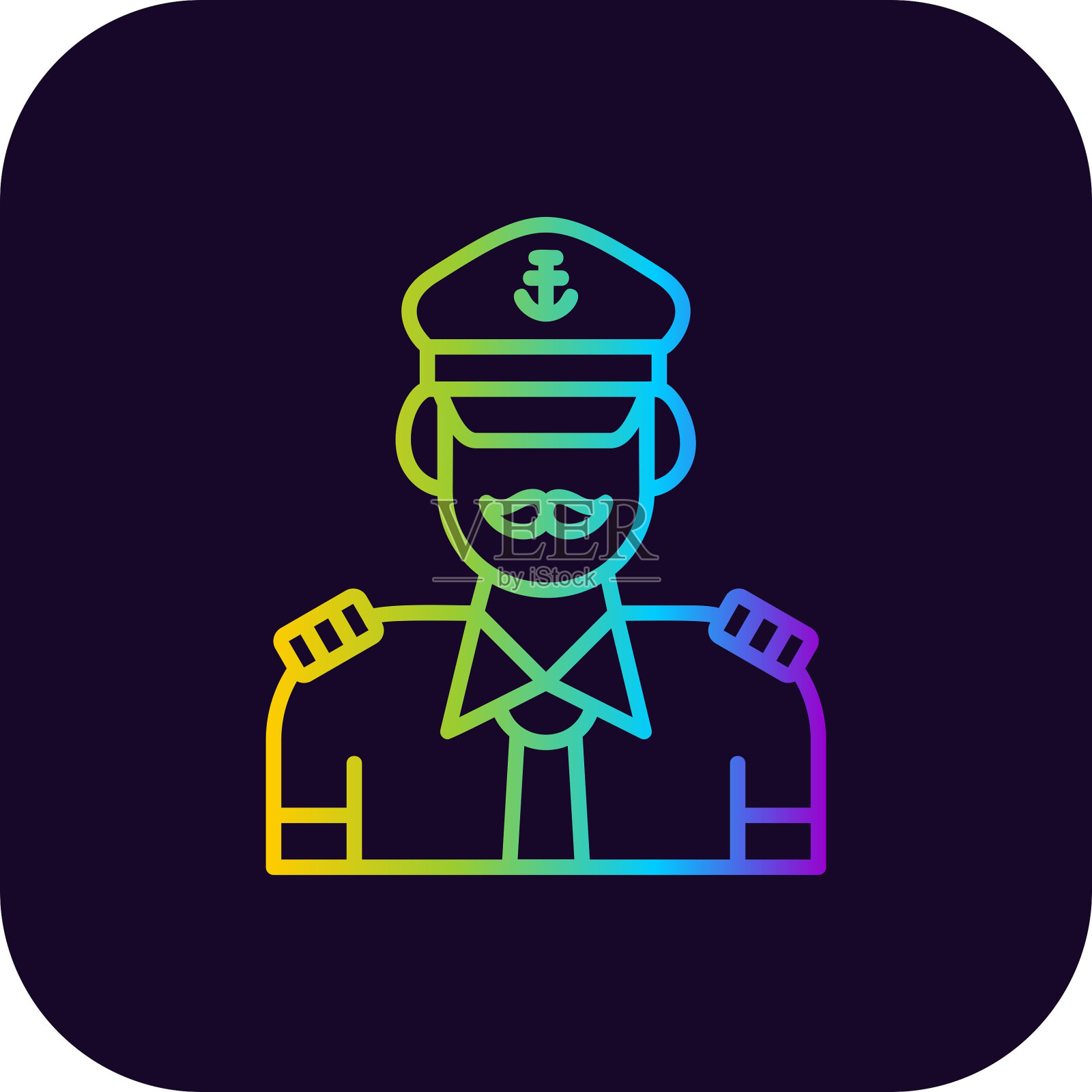 队长图标插画图片素材