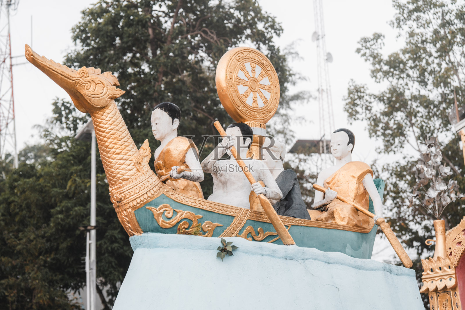 泰国湄宏山的佛寺(wra That Doi Kongmu)照片摄影图片