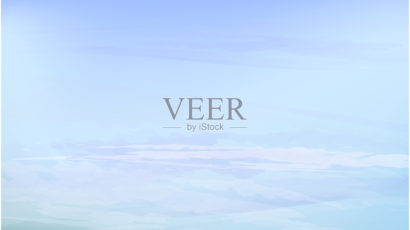 云层上的鸟瞰图。插画图片素材