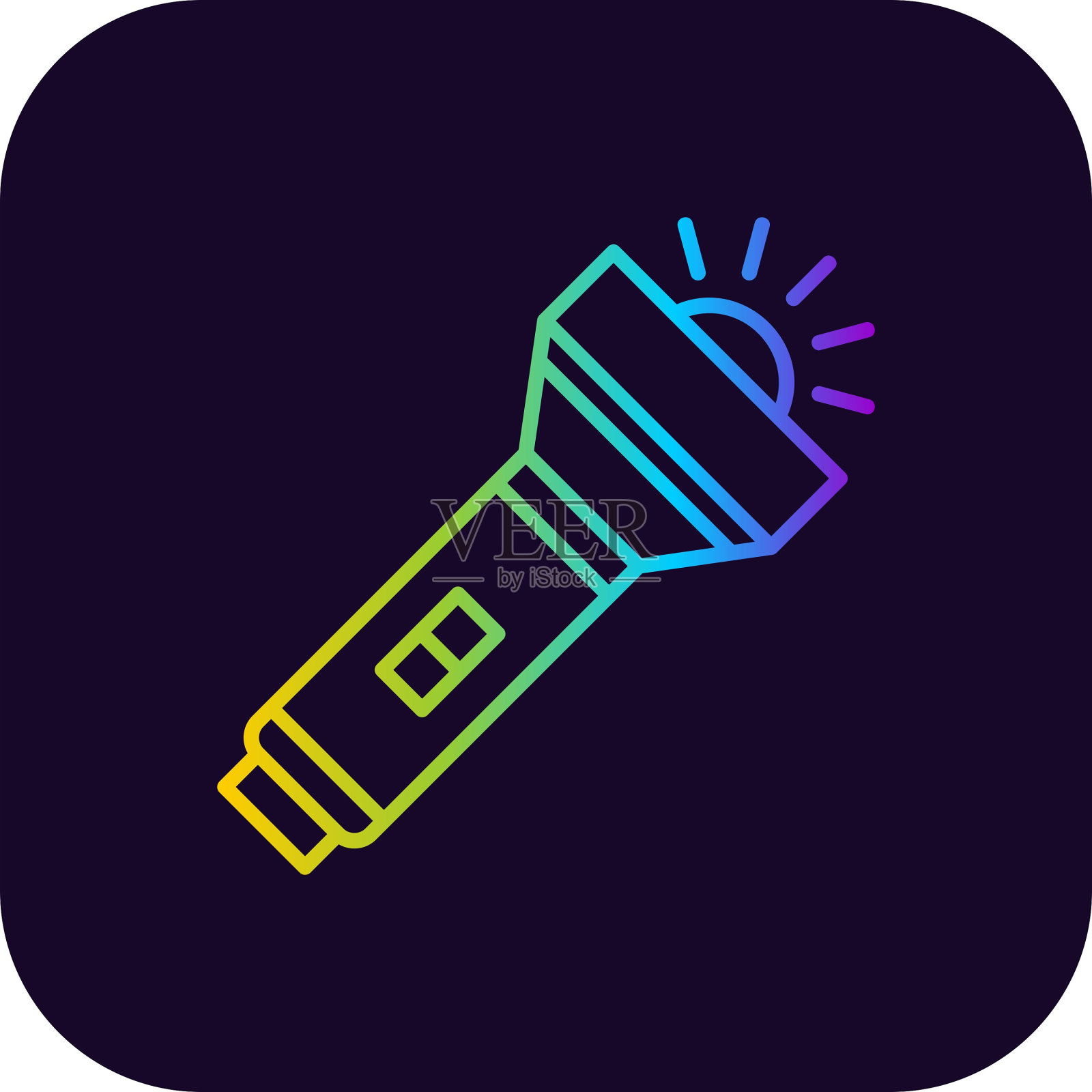 手电筒图标插画图片素材