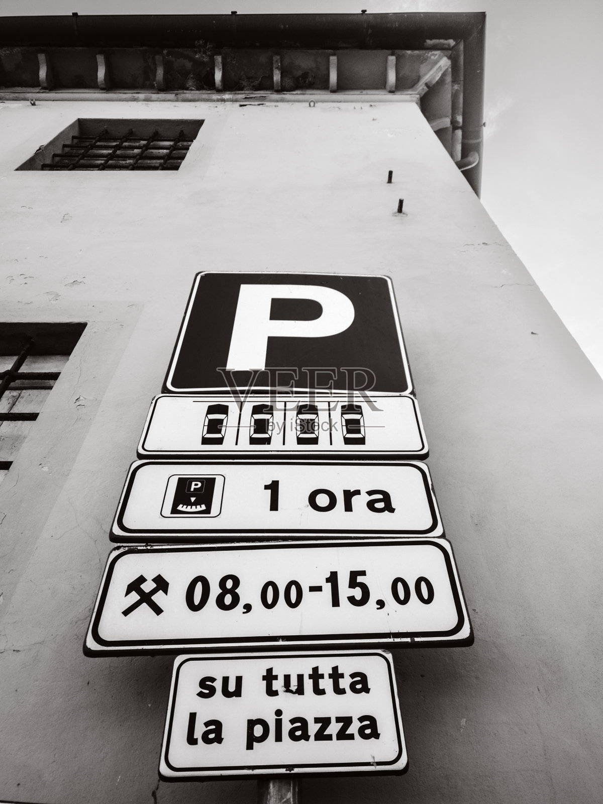 定时停车场标志照片摄影图片