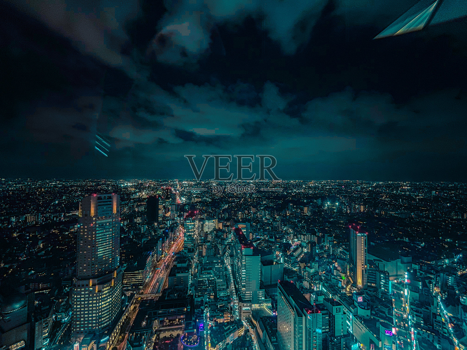 涩谷夜景照片摄影图片