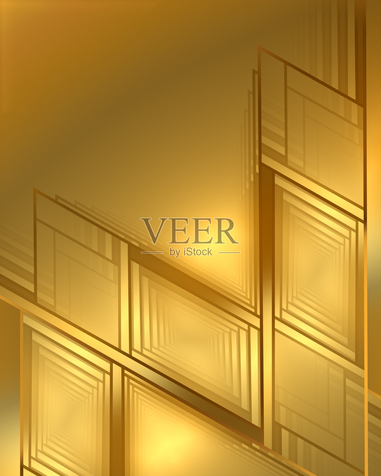 抽象几何最小的黄金分形艺术背景与复制空间。装饰艺术氛围。照片摄影图片