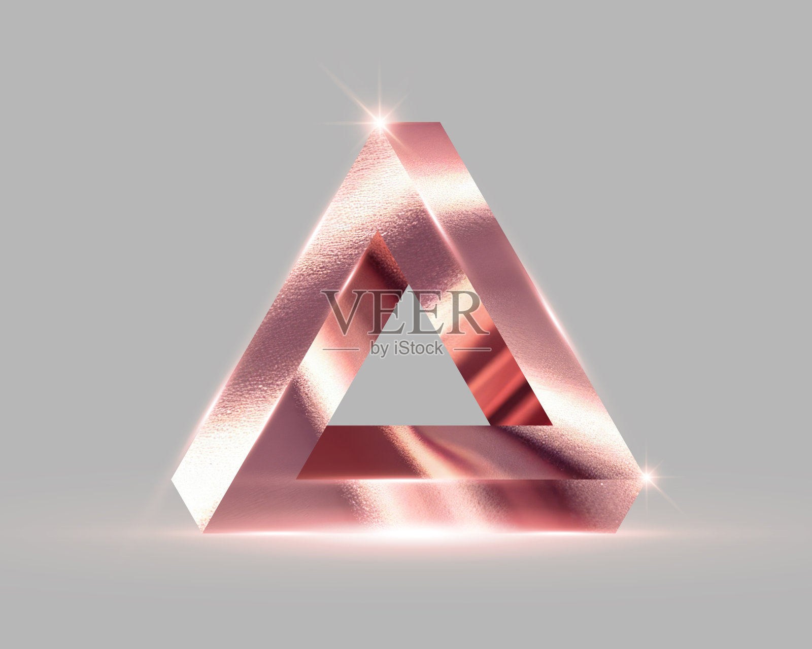 玫瑰金三角无限照片摄影图片