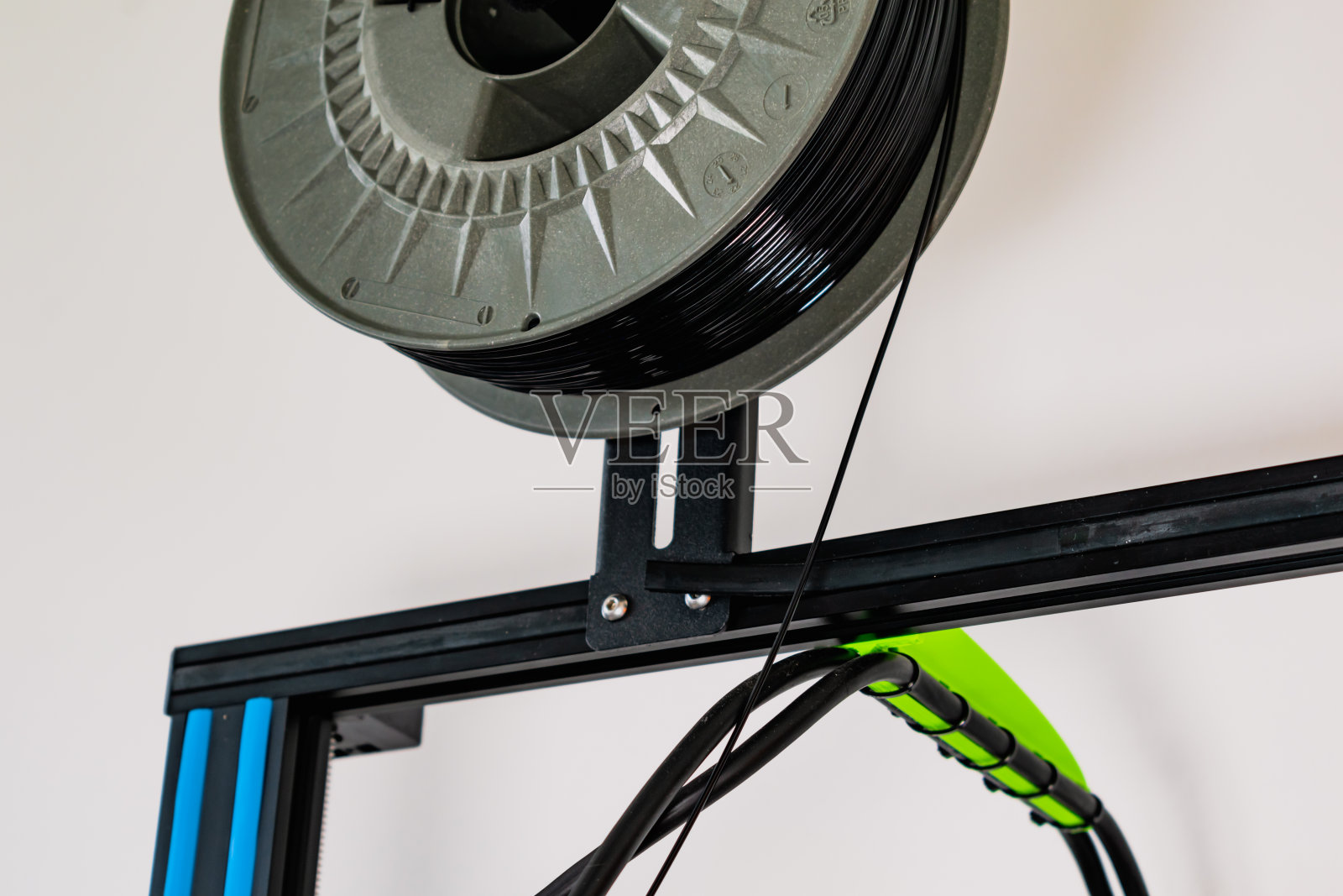 用于打印3d打印机的线轴，材料线圈照片摄影图片