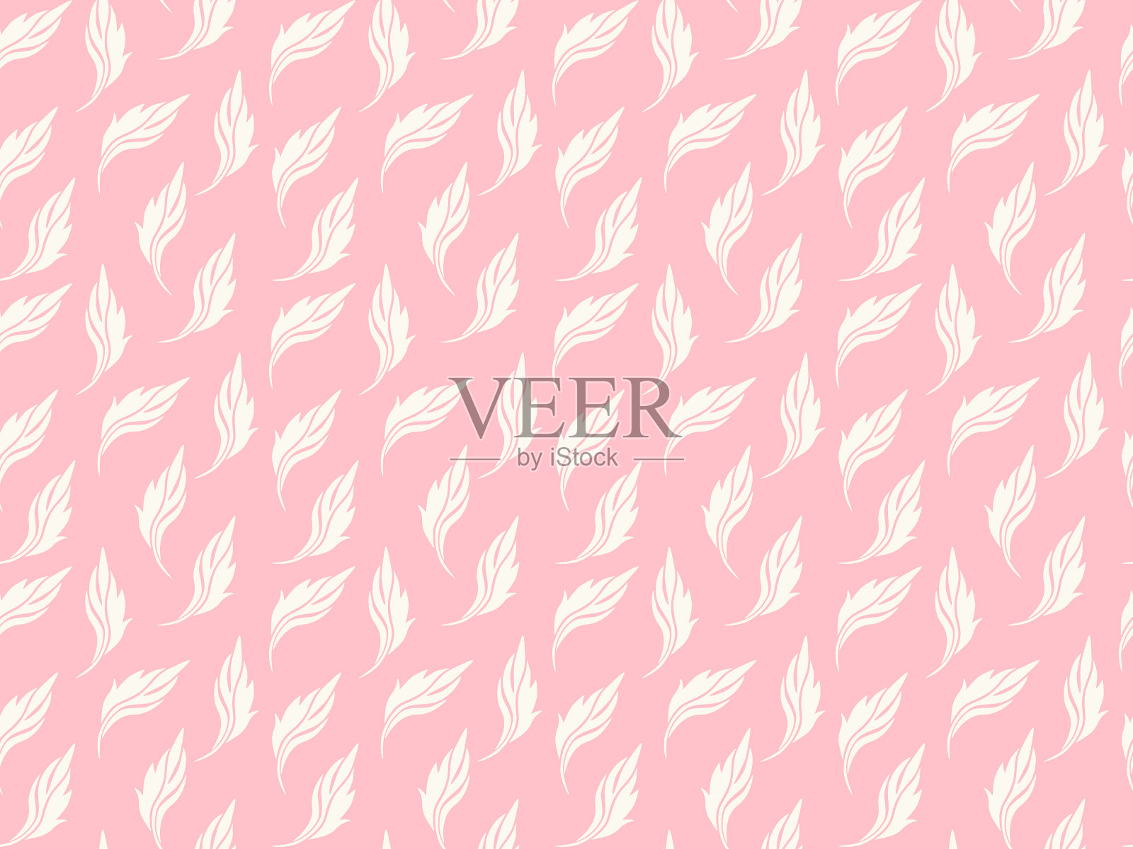 无缝叶面矢量模式插画图片素材