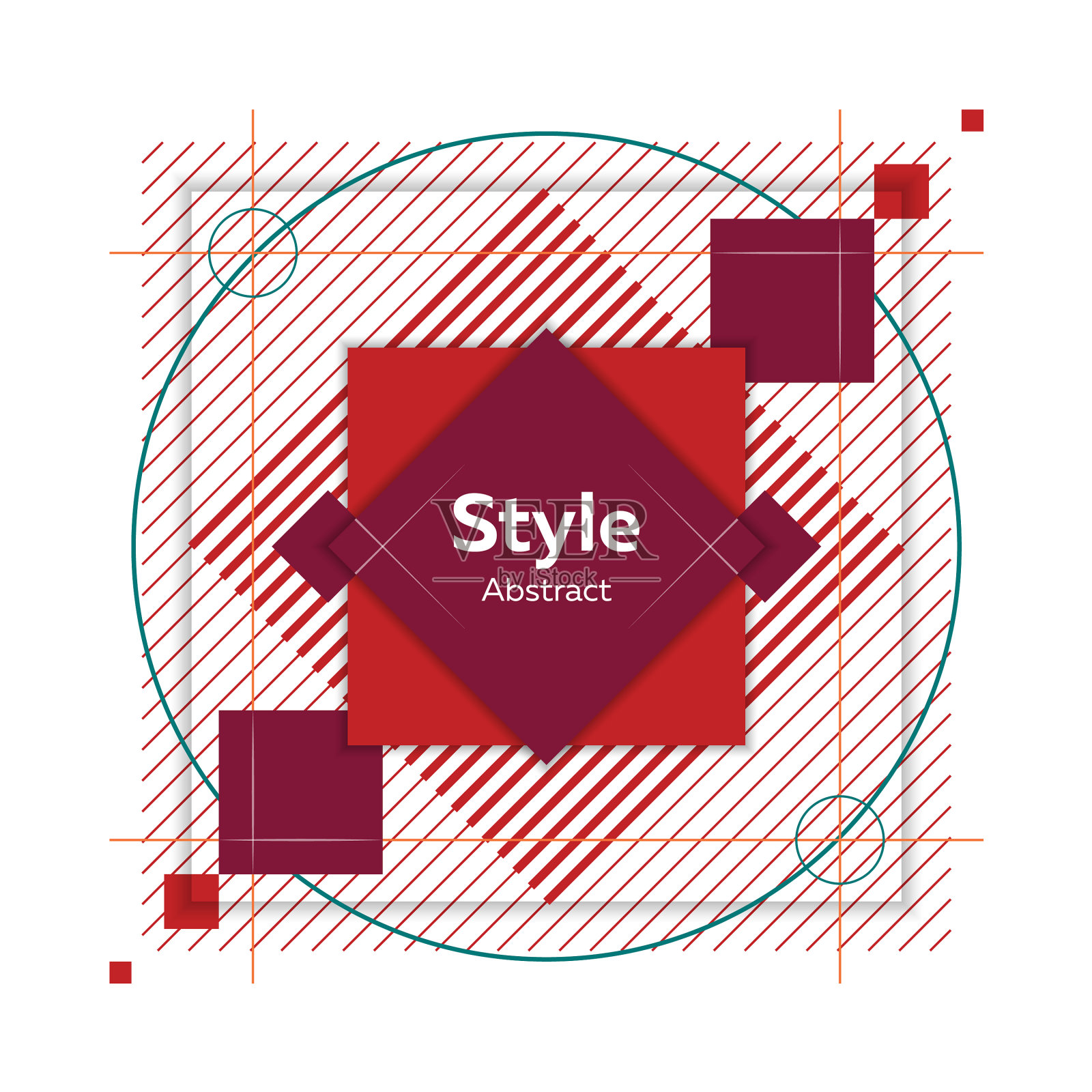 几何抽象图形插画图片素材