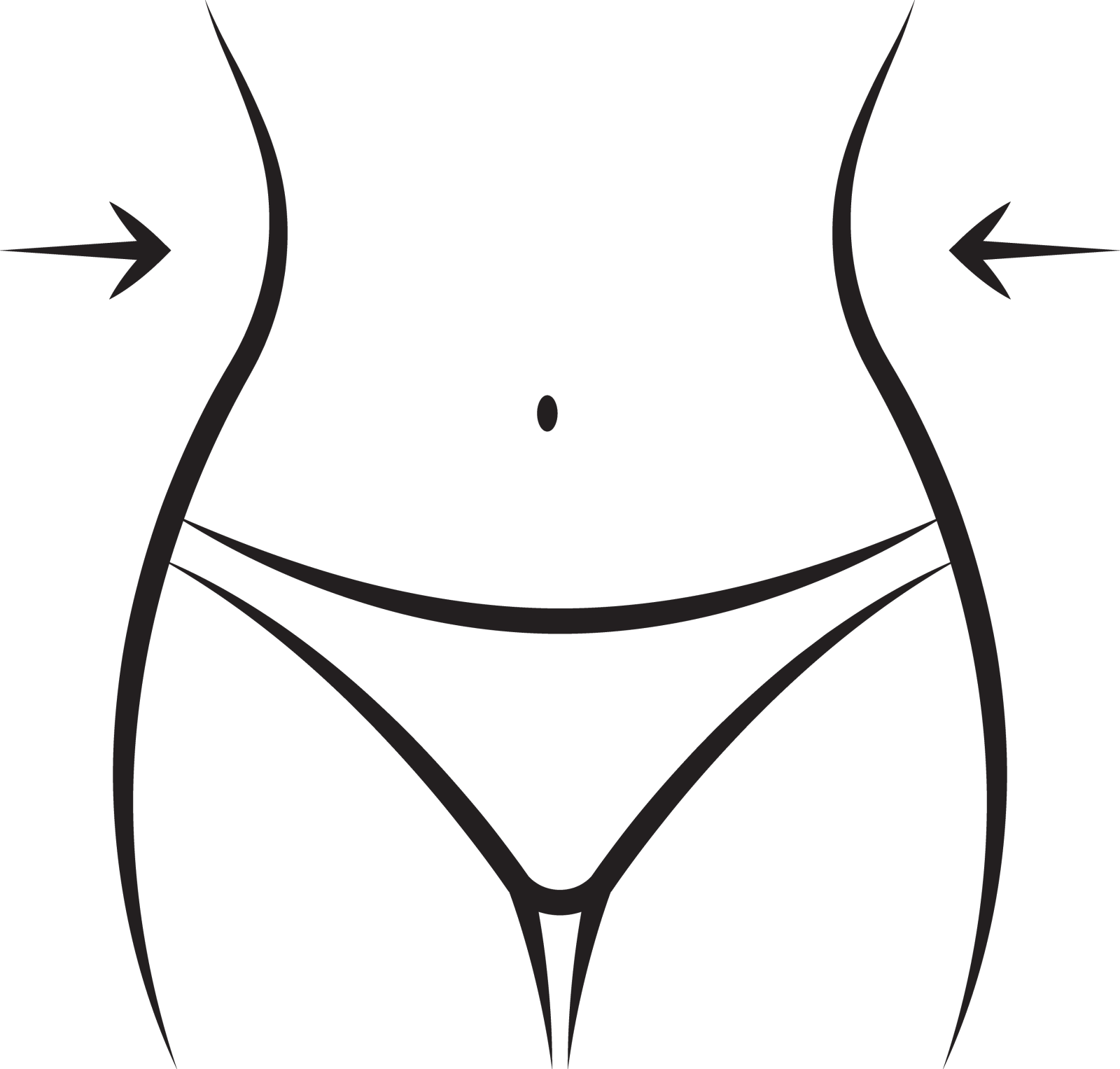 女性腰身纤细的减肥图标设计元素图片