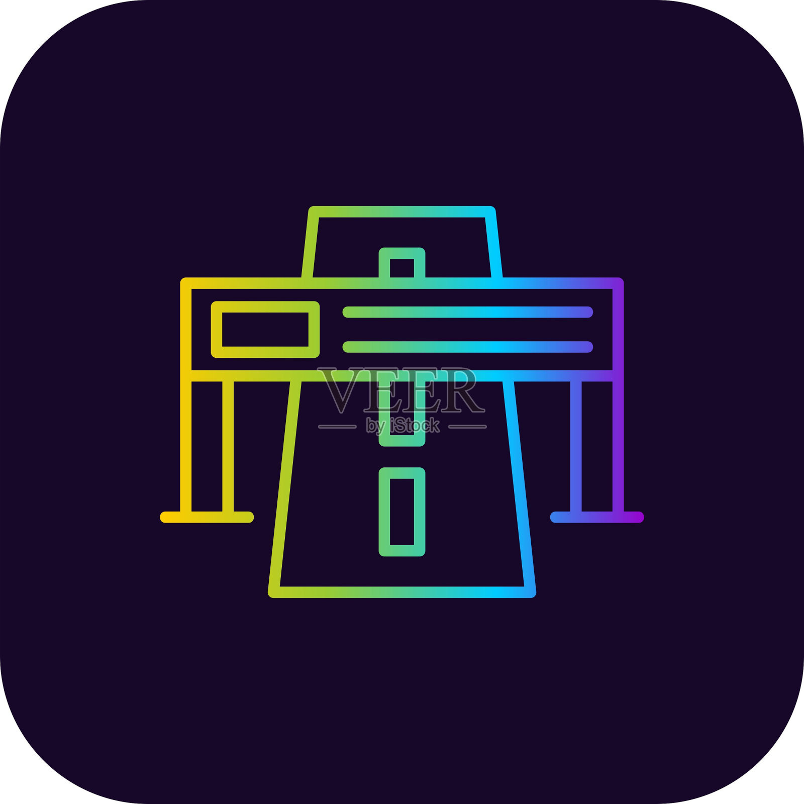 高速公路的图标插画图片素材