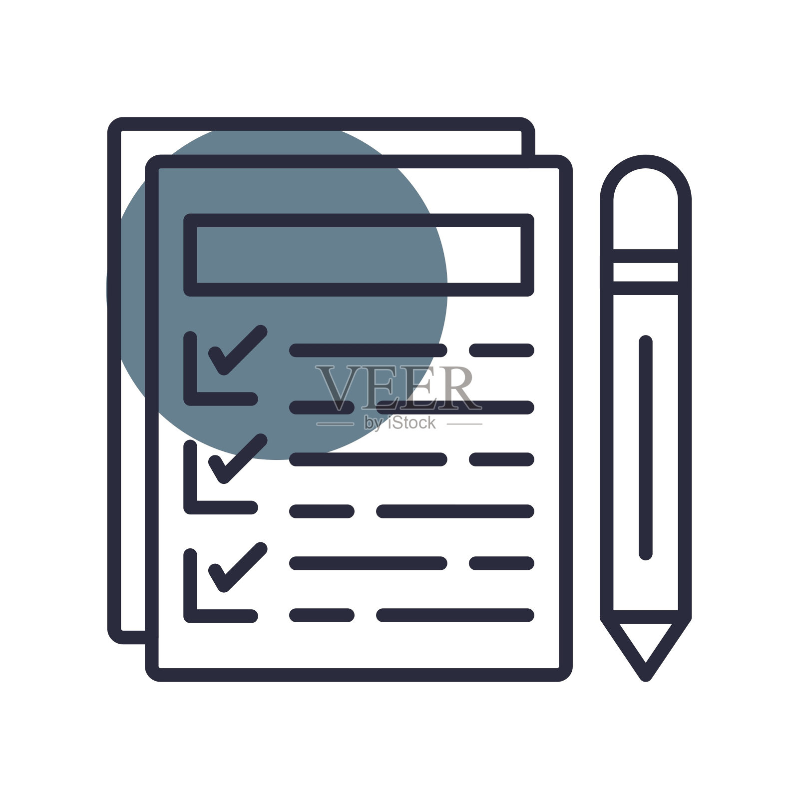 考试的图标插画图片素材