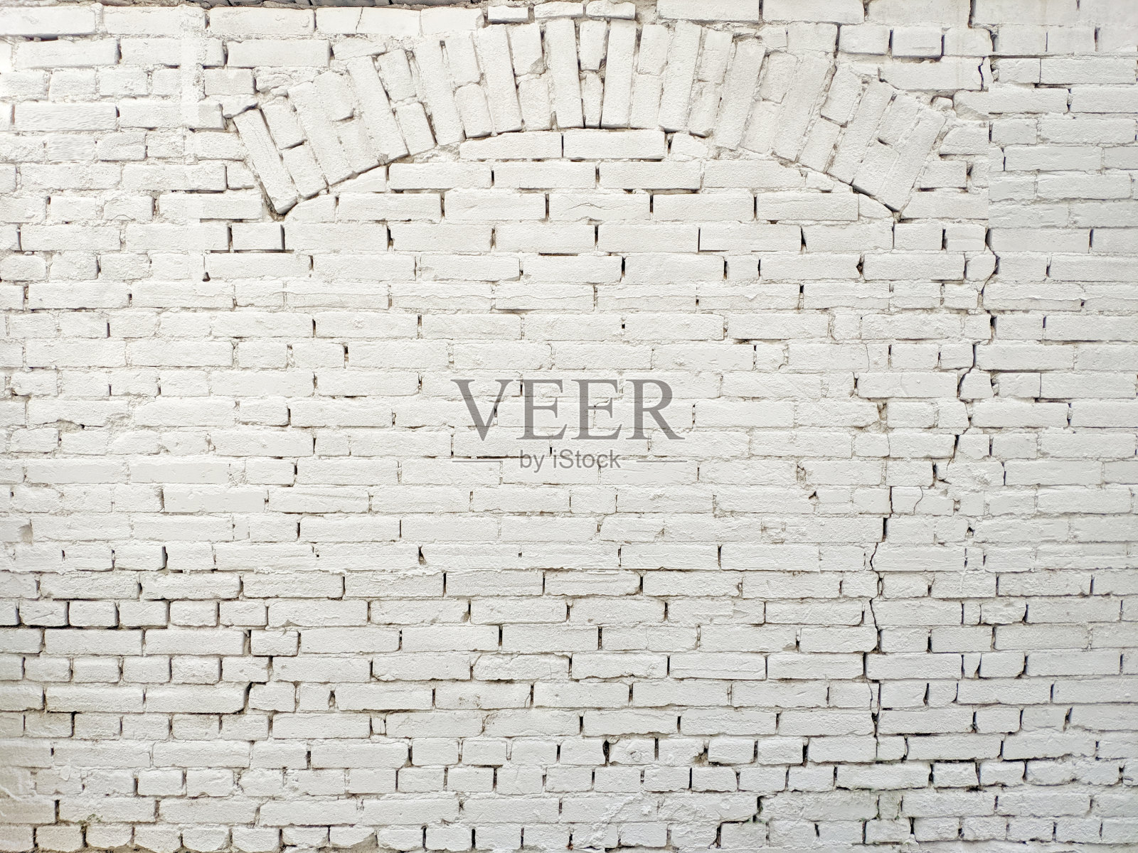 白色老砖拱墙背景照片摄影图片