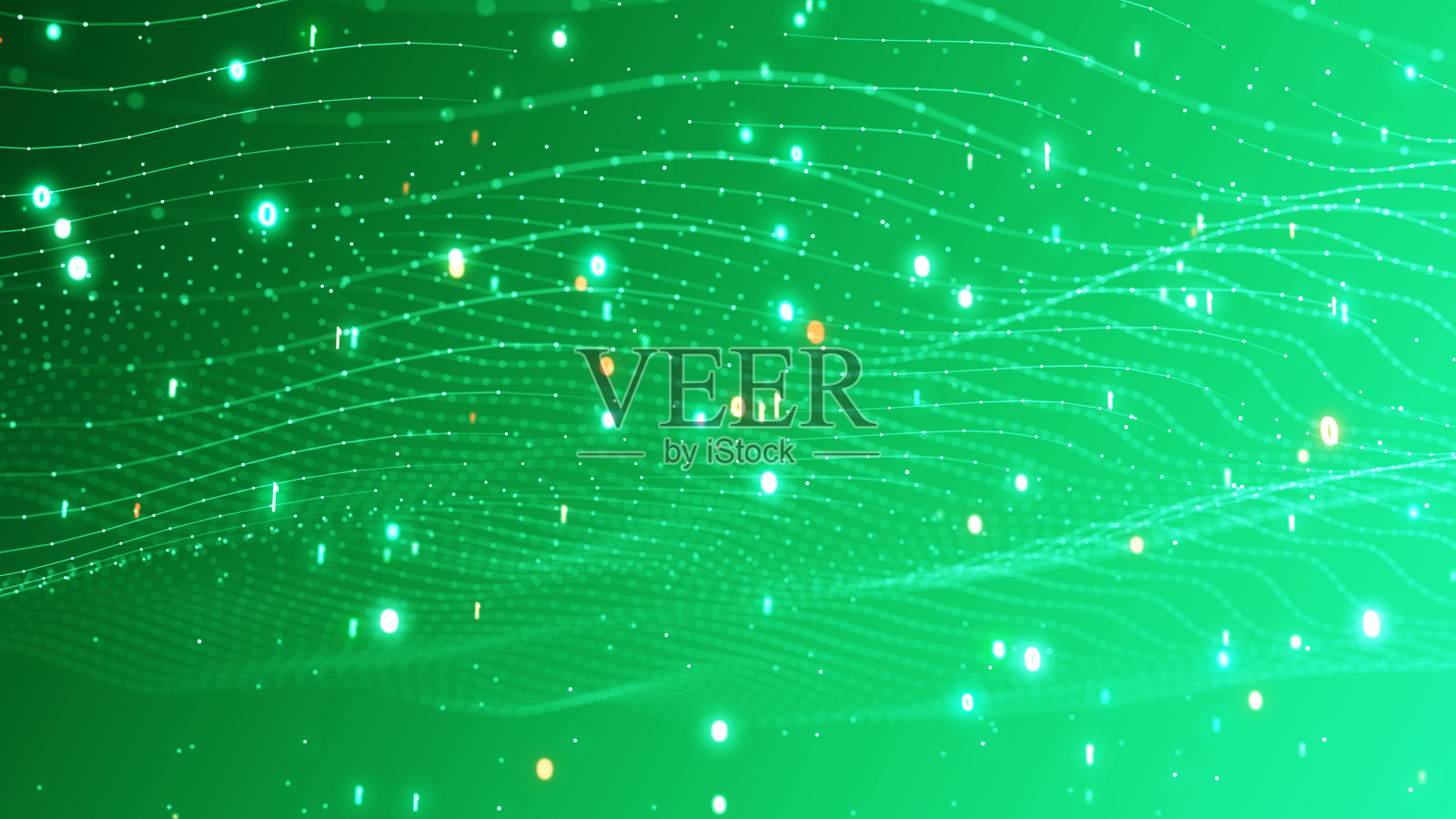 波浪线粒子技术背景照片摄影图片