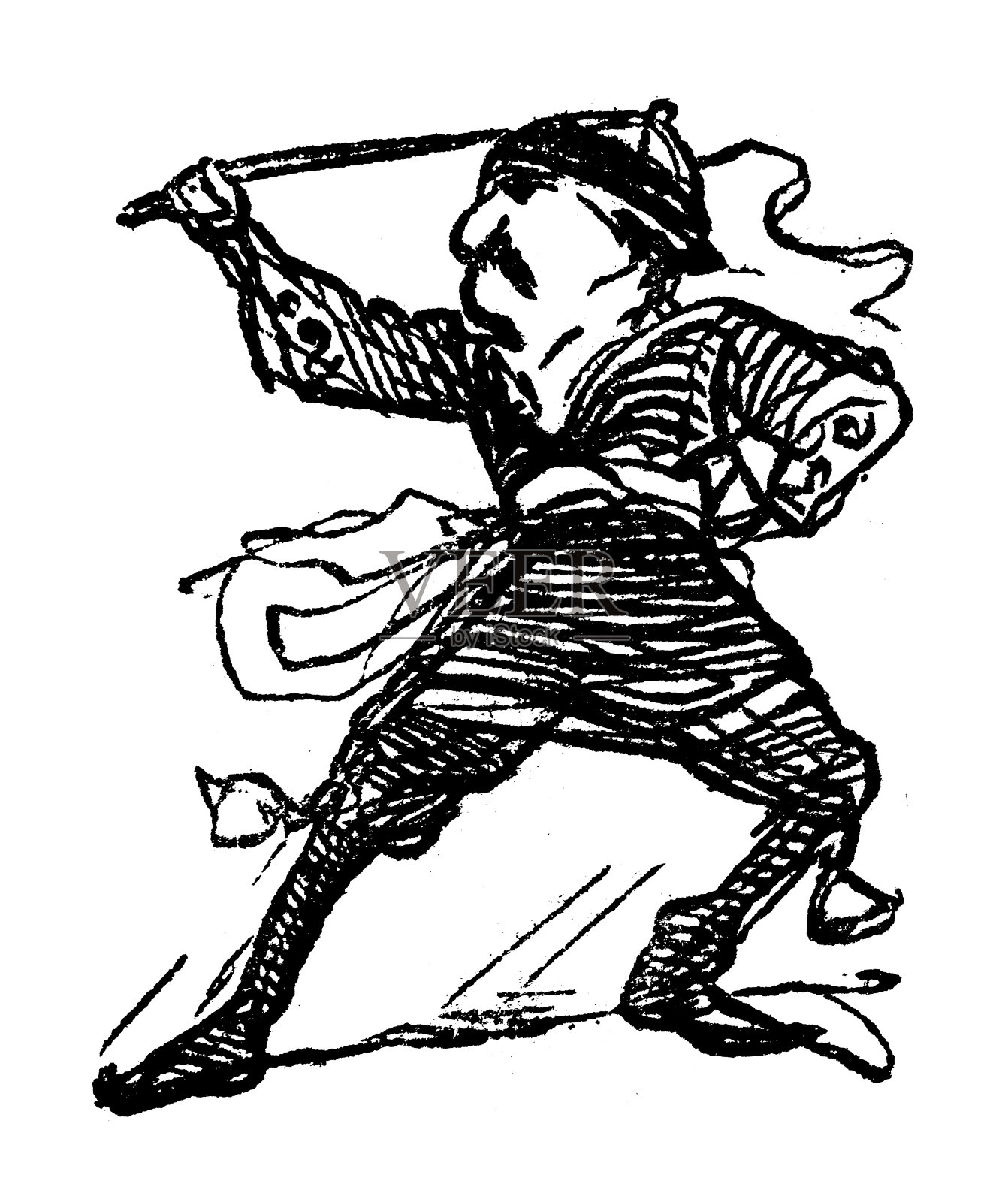 英国讽刺漫画插画图片素材