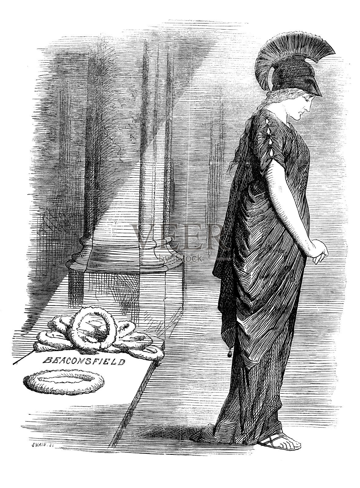 英国讽刺漫画插画图片素材