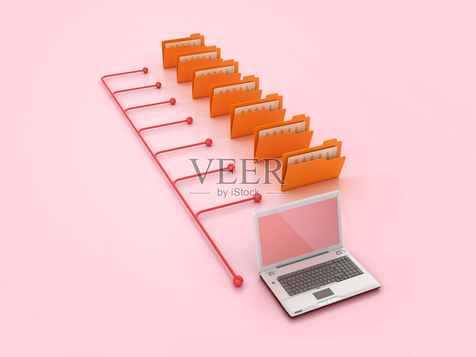 计算机文件夹结构与计算机笔记本电脑照片摄影图片