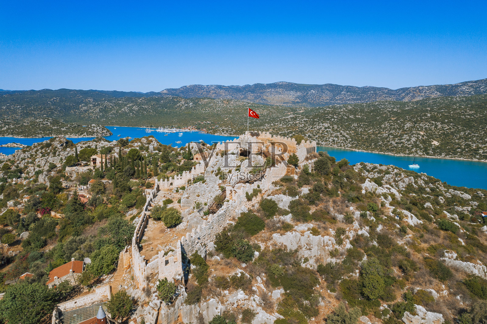 土耳其安塔利亚凯科娃鸟瞰图照片摄影图片