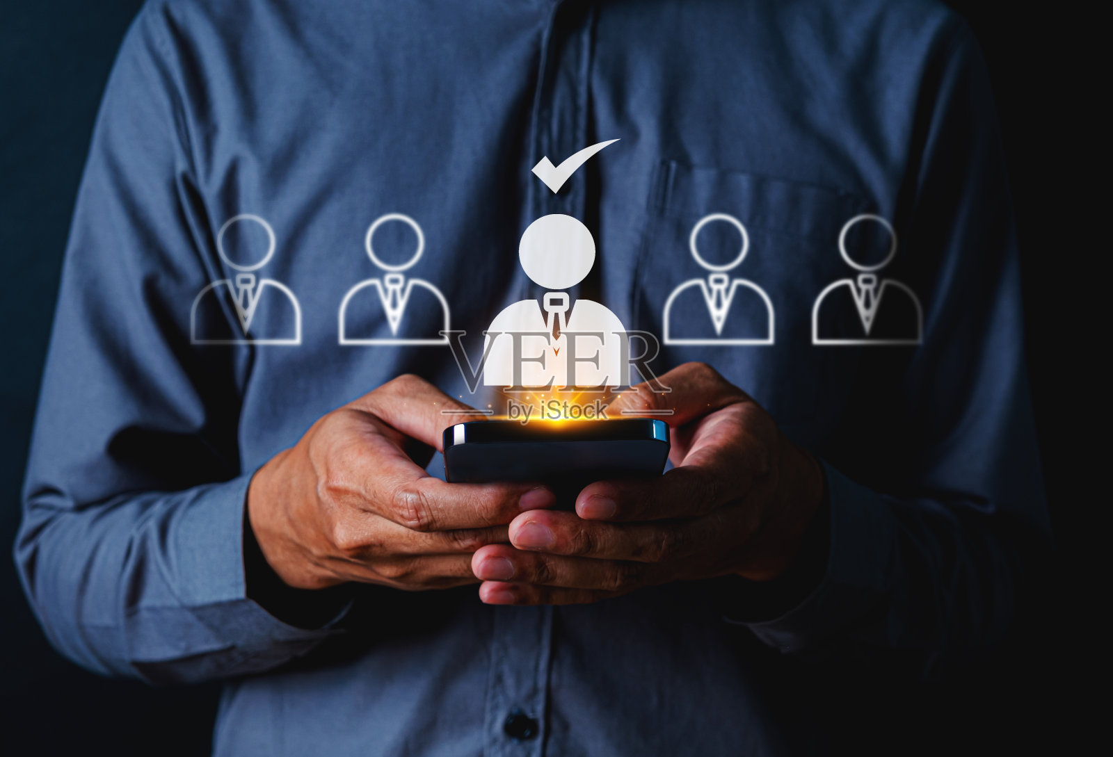 人力资源人力资源管理招聘就业猎头理念。照片摄影图片